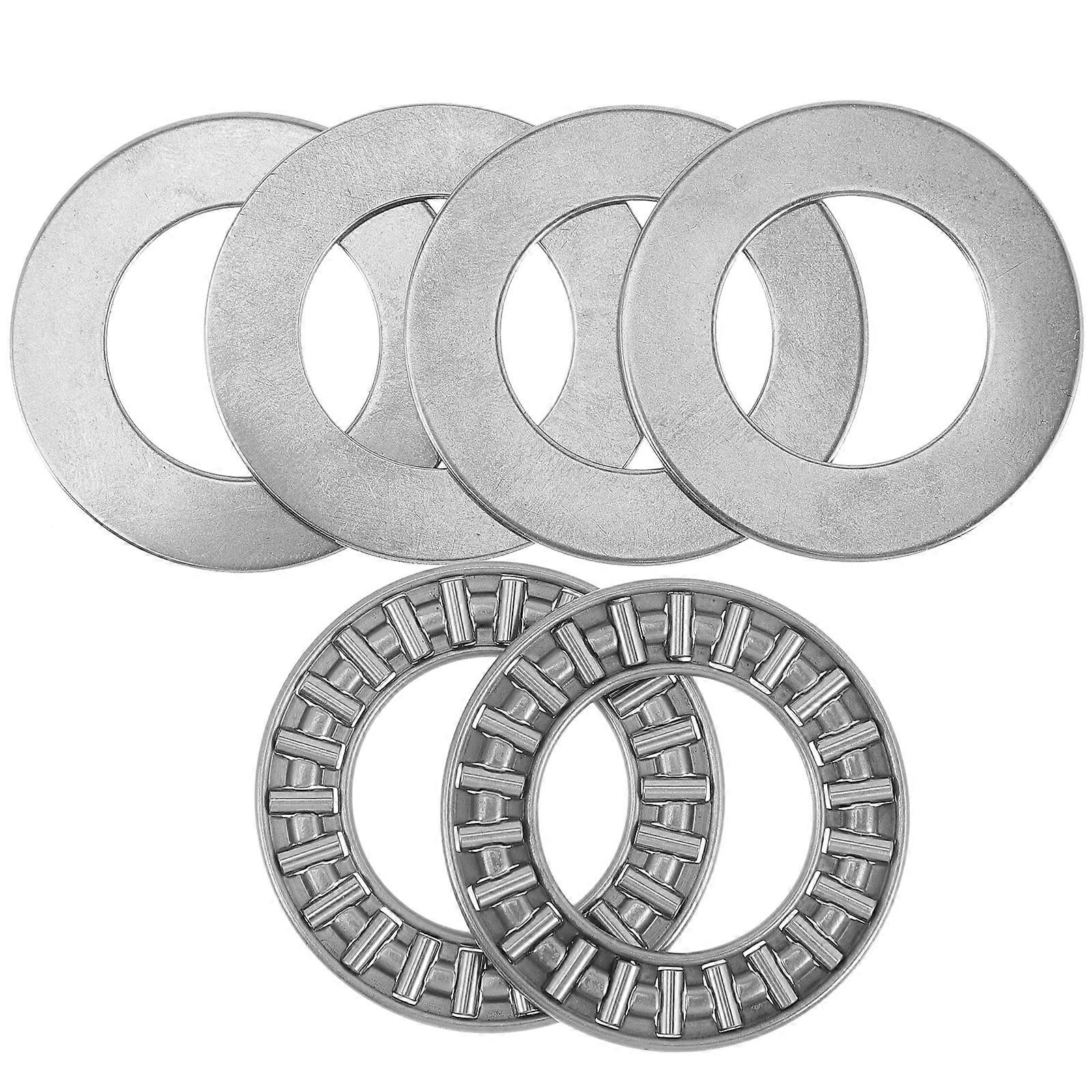 Thrust Needle Roller Bearings Metal Axial Flat Bearing 8Sets Pack