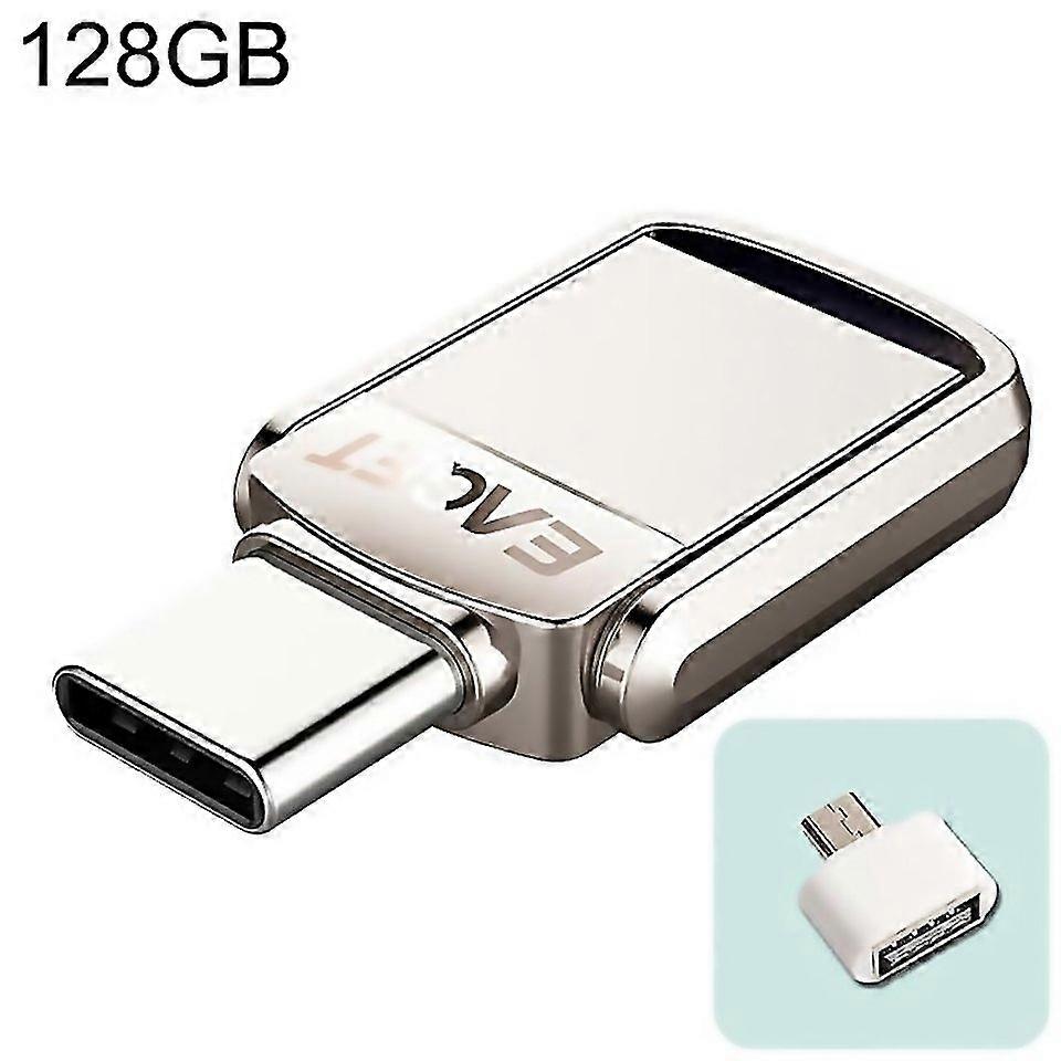 For Eaget 128g Usb 31 Typec Usbc Interface Metal Twister Flash U Disk With Micro Usb Otg Adapter