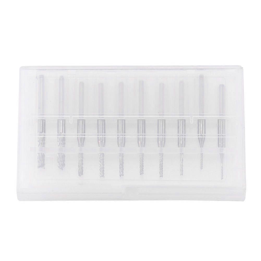 10pcs 0.8mm3.17mm End Mill Engraving Bits Rotary Cutter Tool for PCB CNC 1/8'' Shank
