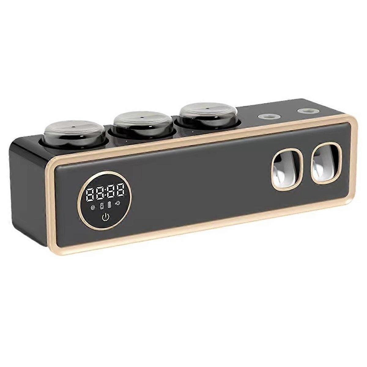 UV Toothbrush Holder Deep Sterilizer Toothpaste Squeezer Light Energy USB Charging Fast Drying Wall