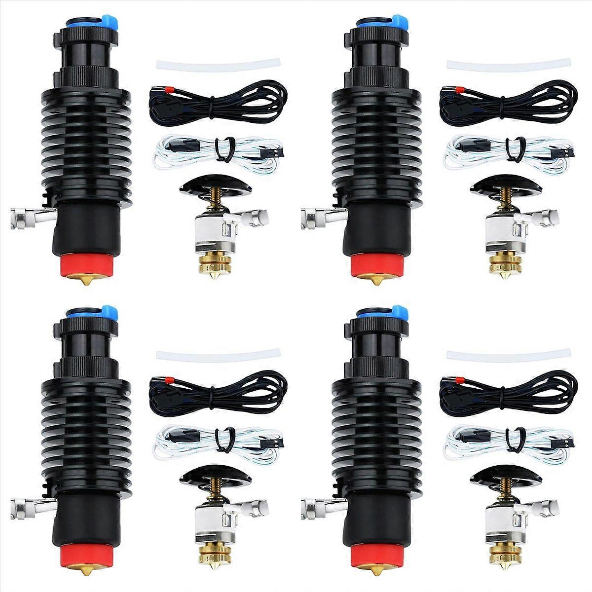 4X for Hotend Kit V6 Radiator Brass Nozzle Ceramic Heating Core 104Nt Thermistor for 3D Printer Part