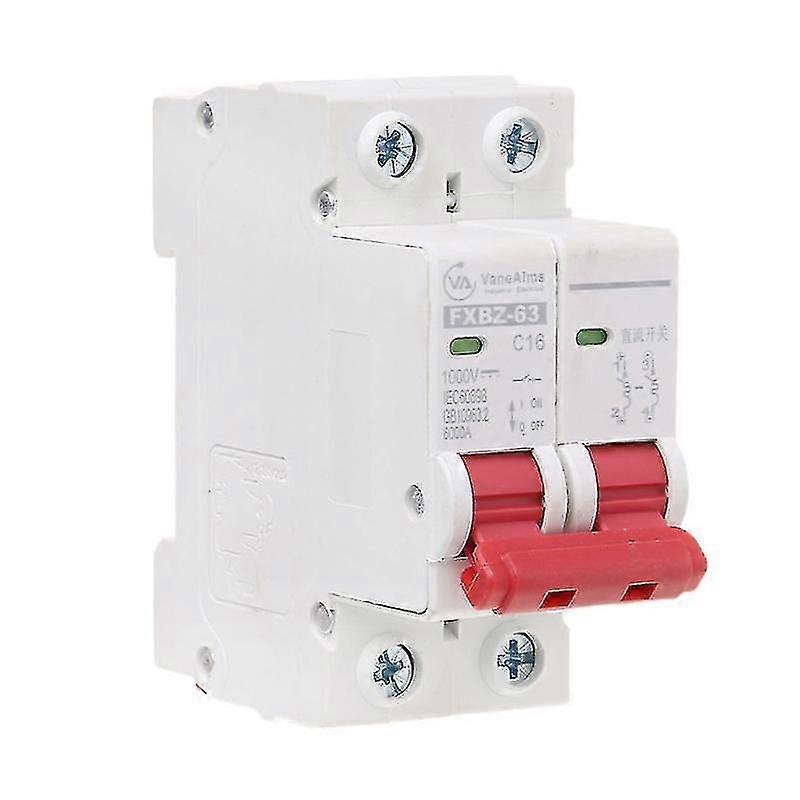 2p Dc 1000v Solar Mini Circuit Breaker 10a/16a/32a/50a/63a Dc Photovoltaic Mcb