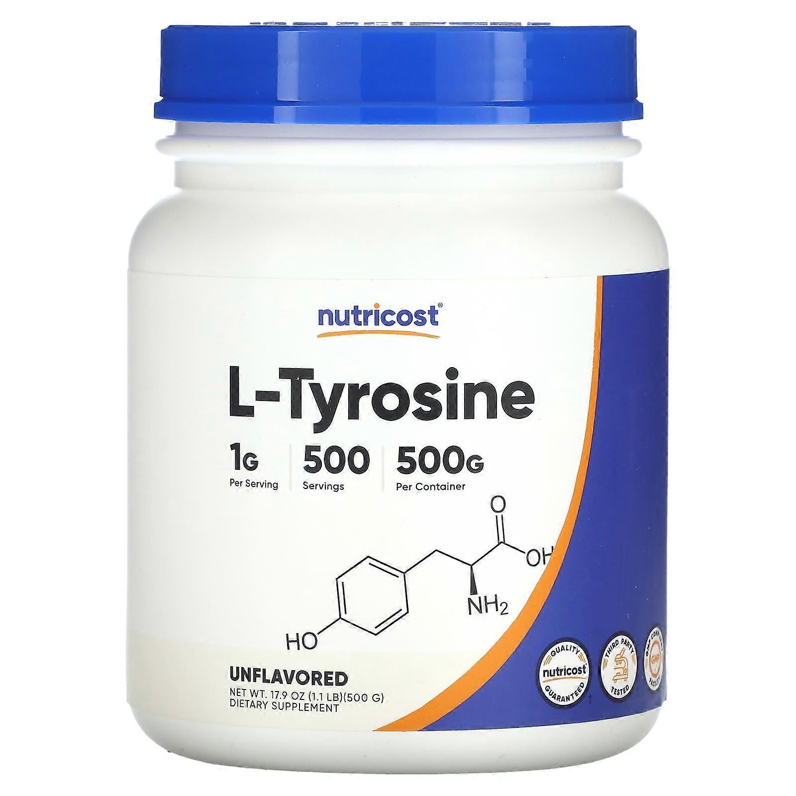 L-Tyrosine, Unflavored, 17.9 oz (500 g)