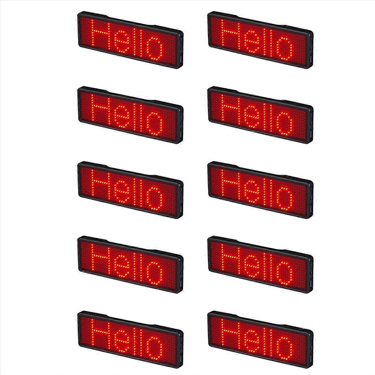 Bluetooth LED Name Badge Rechargeable Light Sign Display LED,Type 2