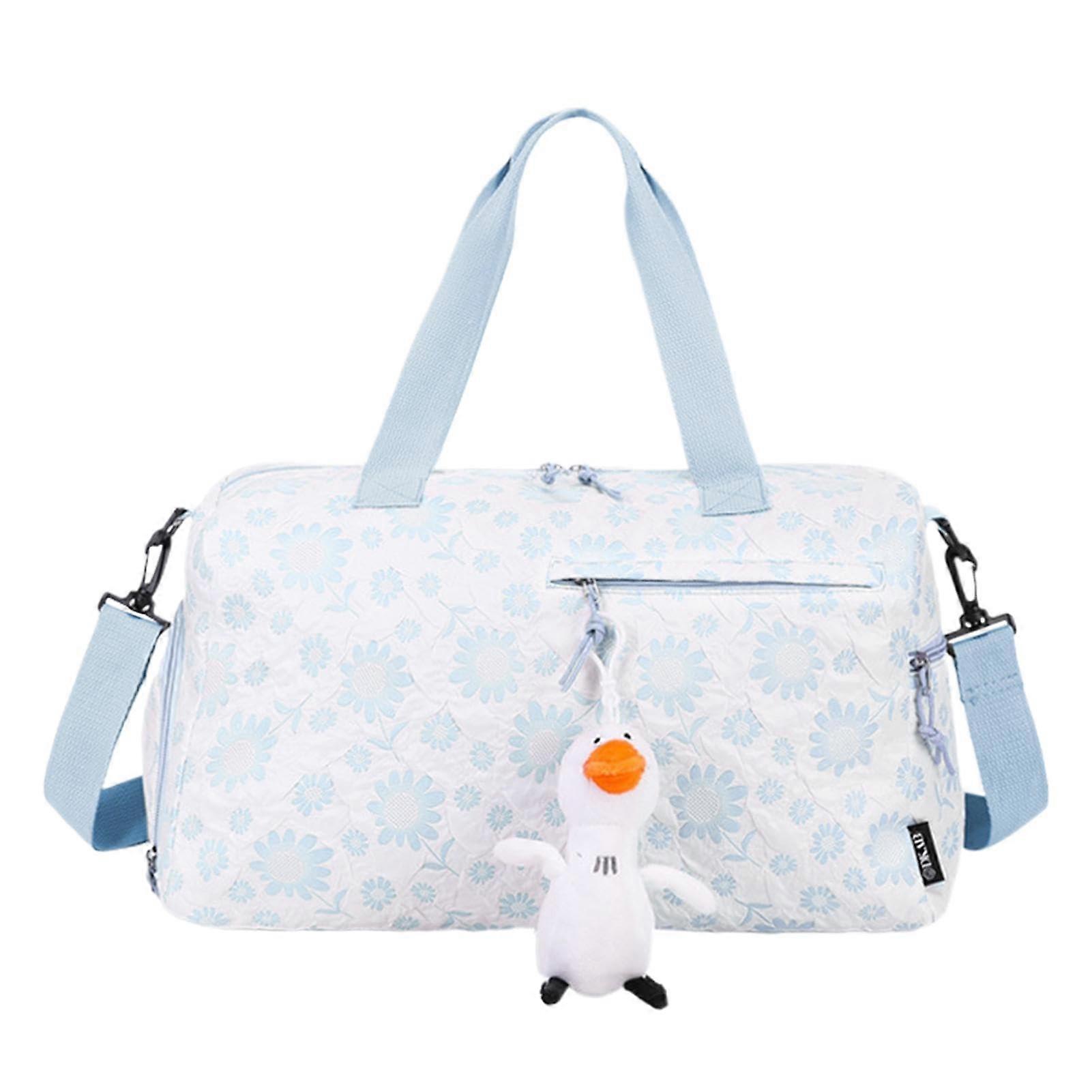 DryWet Gym Bag DryWet Separation Storage For Gym And Swimming, Shoe Compartment, Water Bottle Pocket, Towels, Blue