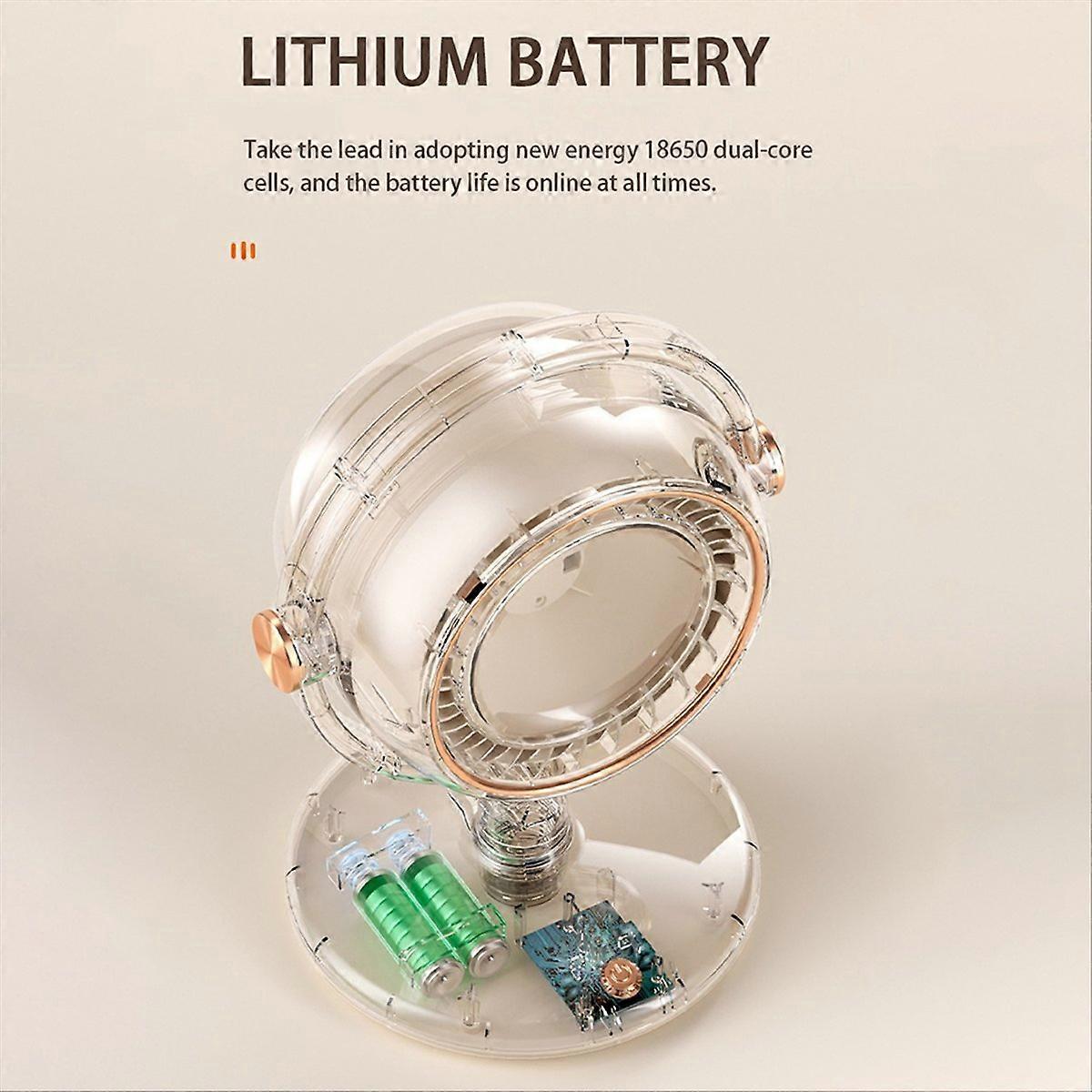 Vertical Fan Multi-Function High-Capacity Lithium Battery,Gray