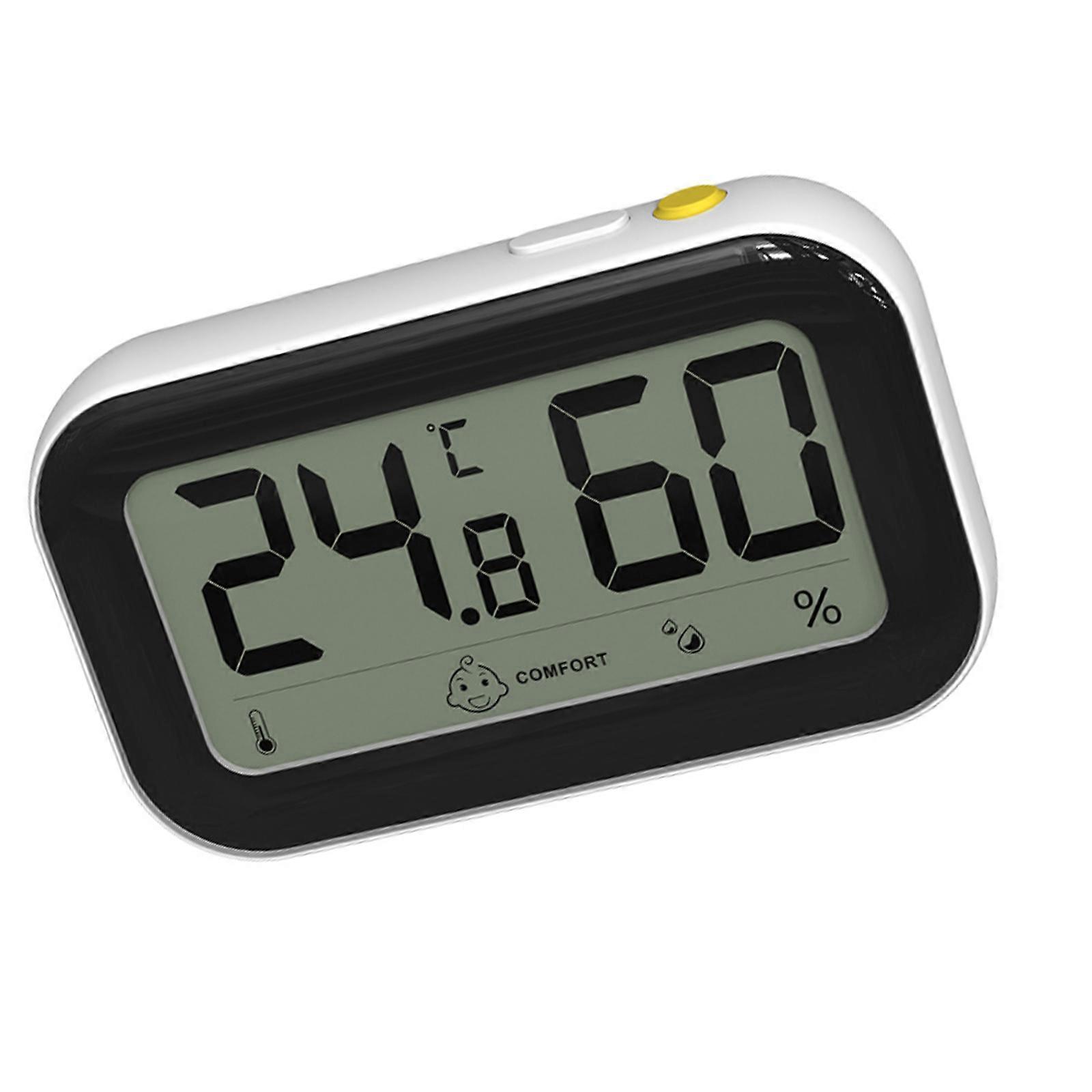 Thermometers Hygrometer With Icons Alerts Maximums Minimum Data Tracking Clear Screen For Residential Commercial Space  White