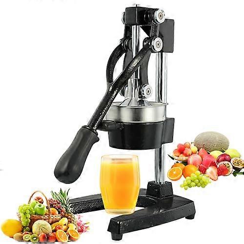 Citrus Juicer Heavy Duty Cast Iron Hand Press With Stainless Steel Cone Filter Countertop Use In Juice Bars Restaurants
