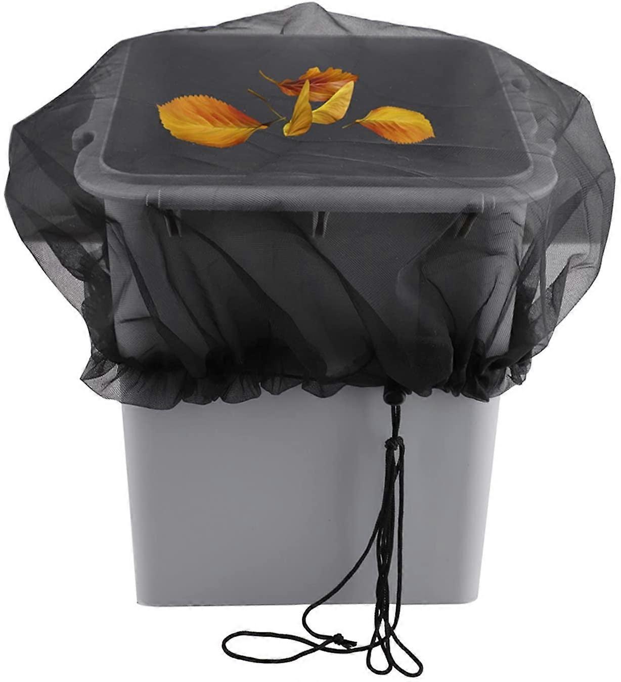 Mesh Cover for Rain Barrels, Rain Barrels Net with Drawstring, Rainwater Collection System Rain Barrel Kit, to Keep Filter Out of Rain Barrels