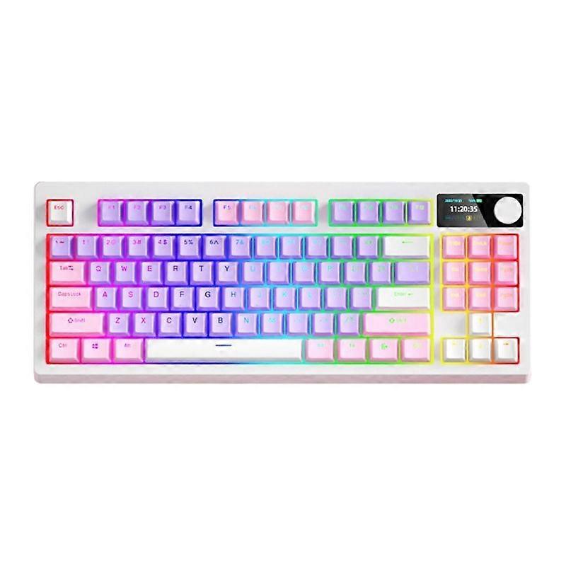 Bluetooth-compatible Wireless Gaming Mechanical Keyboard 87 Keys RGB Backlight