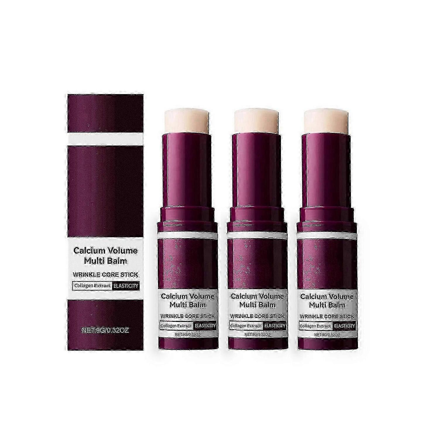 3PCS Cemenrete Calcium Volume Multi Balm Anti-Aging Wrinkle Core Stick K-beauty