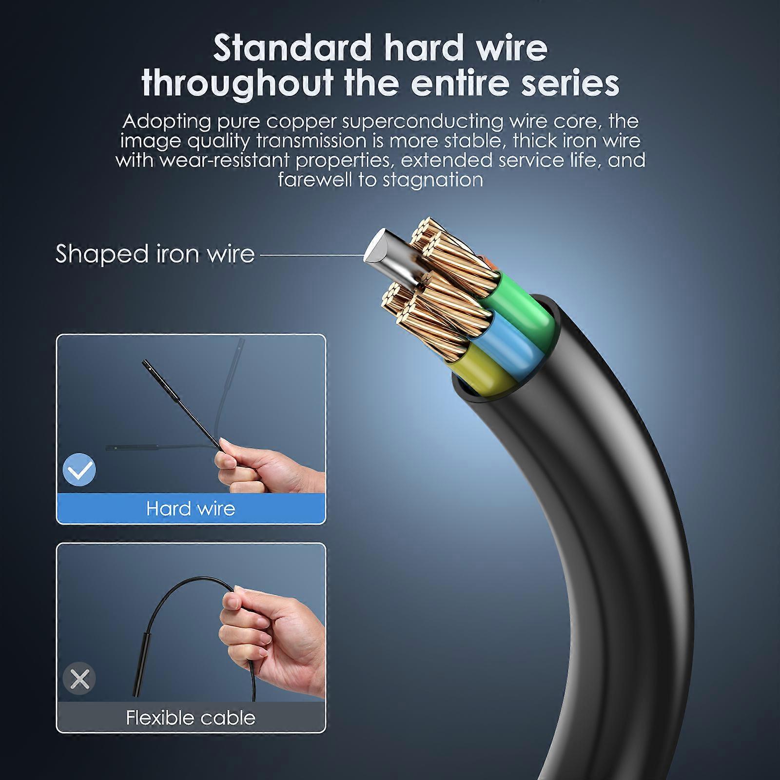 Waterproof endoscope camera 1920P with 8 LED lights for Android iOS 9.0+ devices