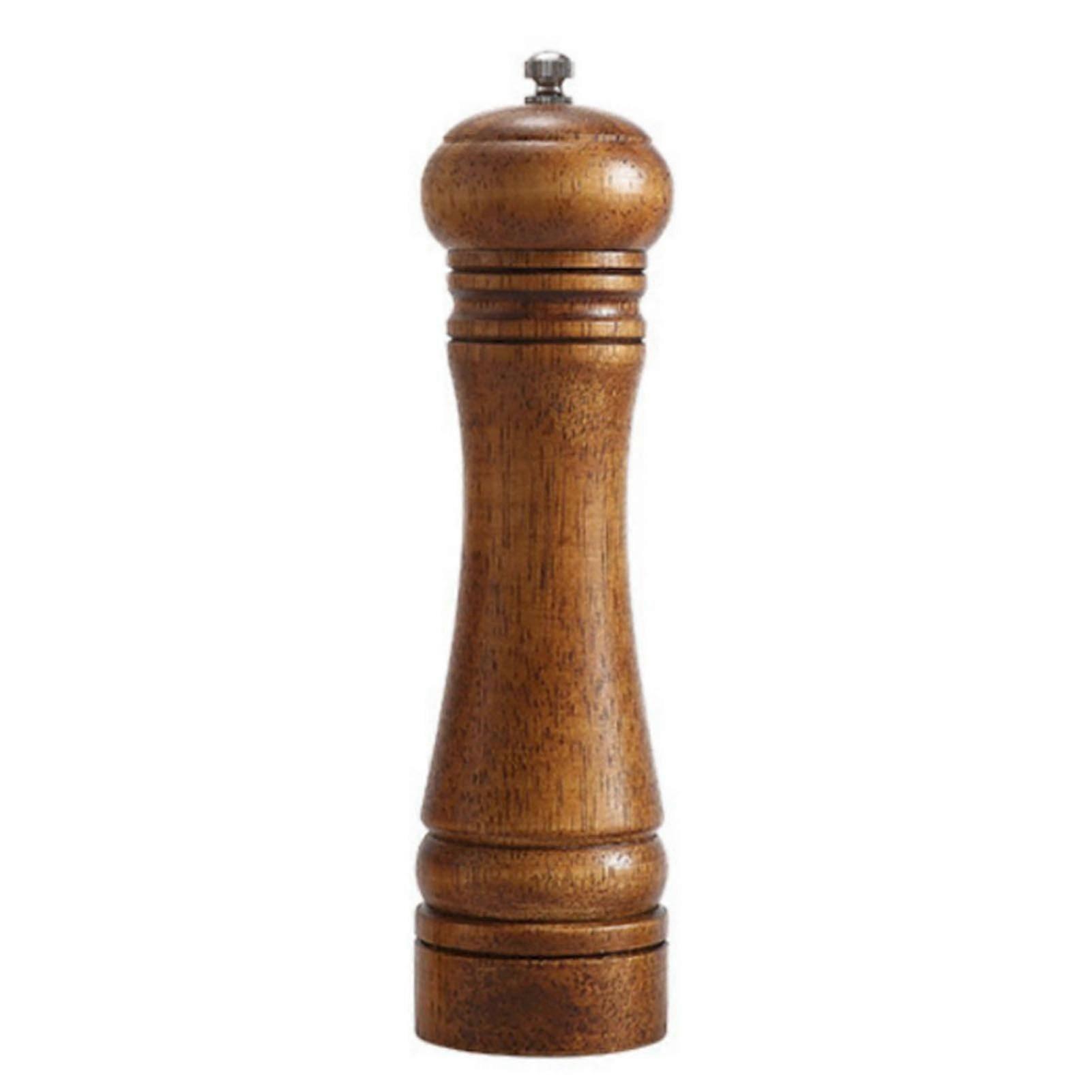 Oak Manual Pepper Grinder - Adjustable for Kitchen & Home Use
