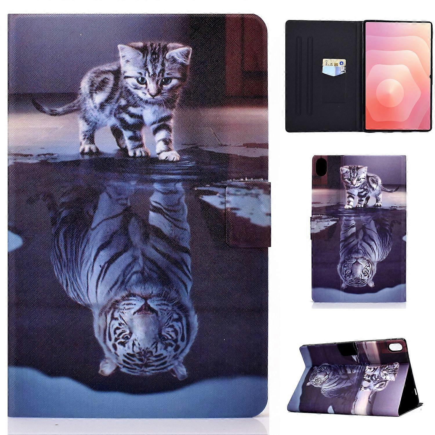For Samsung Galaxy Tab S11 Case Stand Pattern Printed Leather Cover