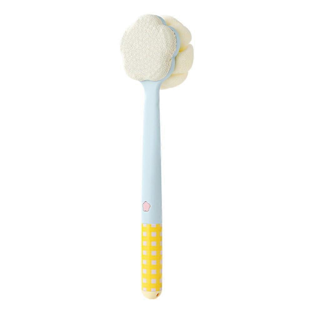 SoftBristled Brush Bath Brush LongHandled Back Scrubbing Yellow Bath Cloth Type