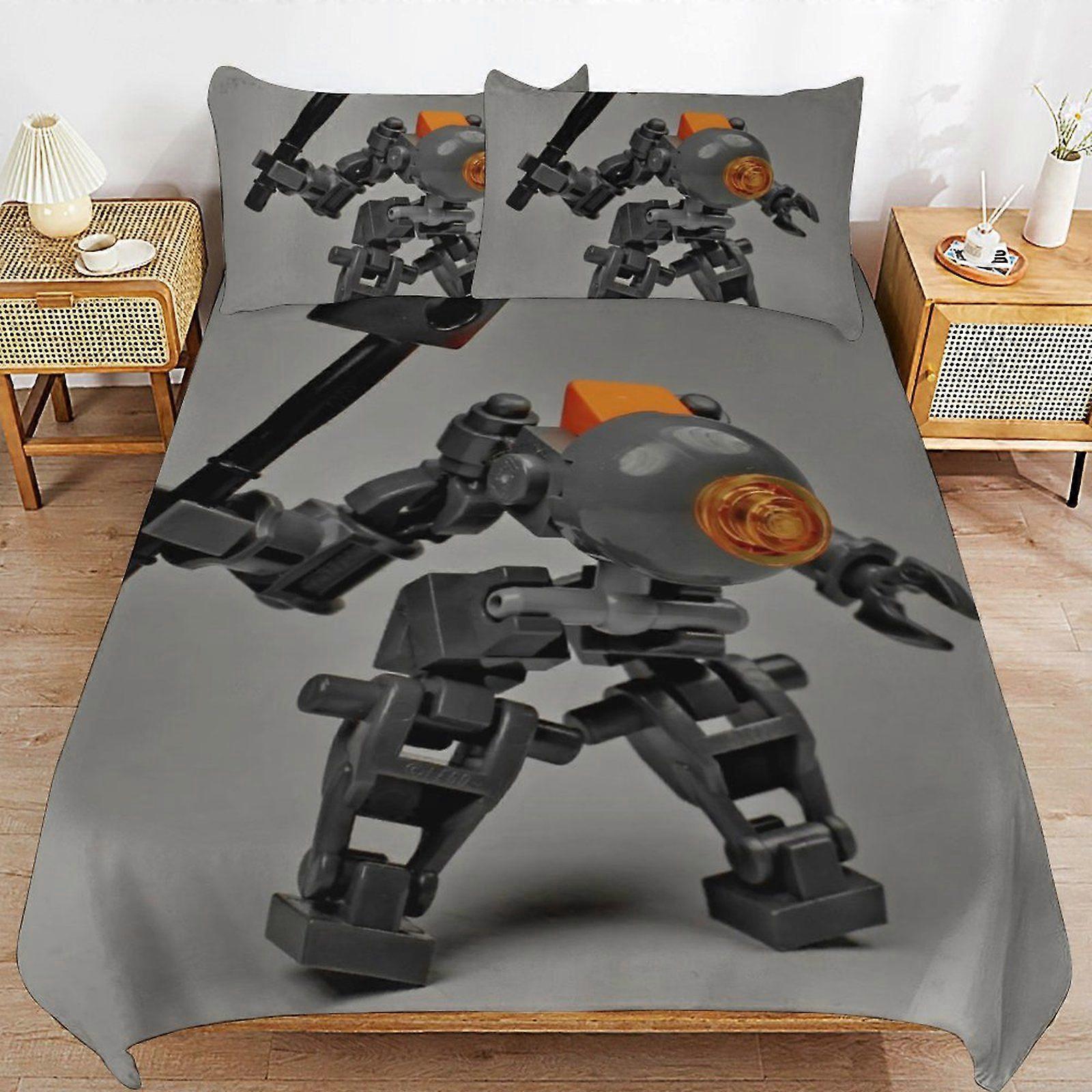 d111 War of the Robots Soft Touch Comfort Fit Easy Zip Bedding Solution Machine Washable Duvet Cover Sets Option b111