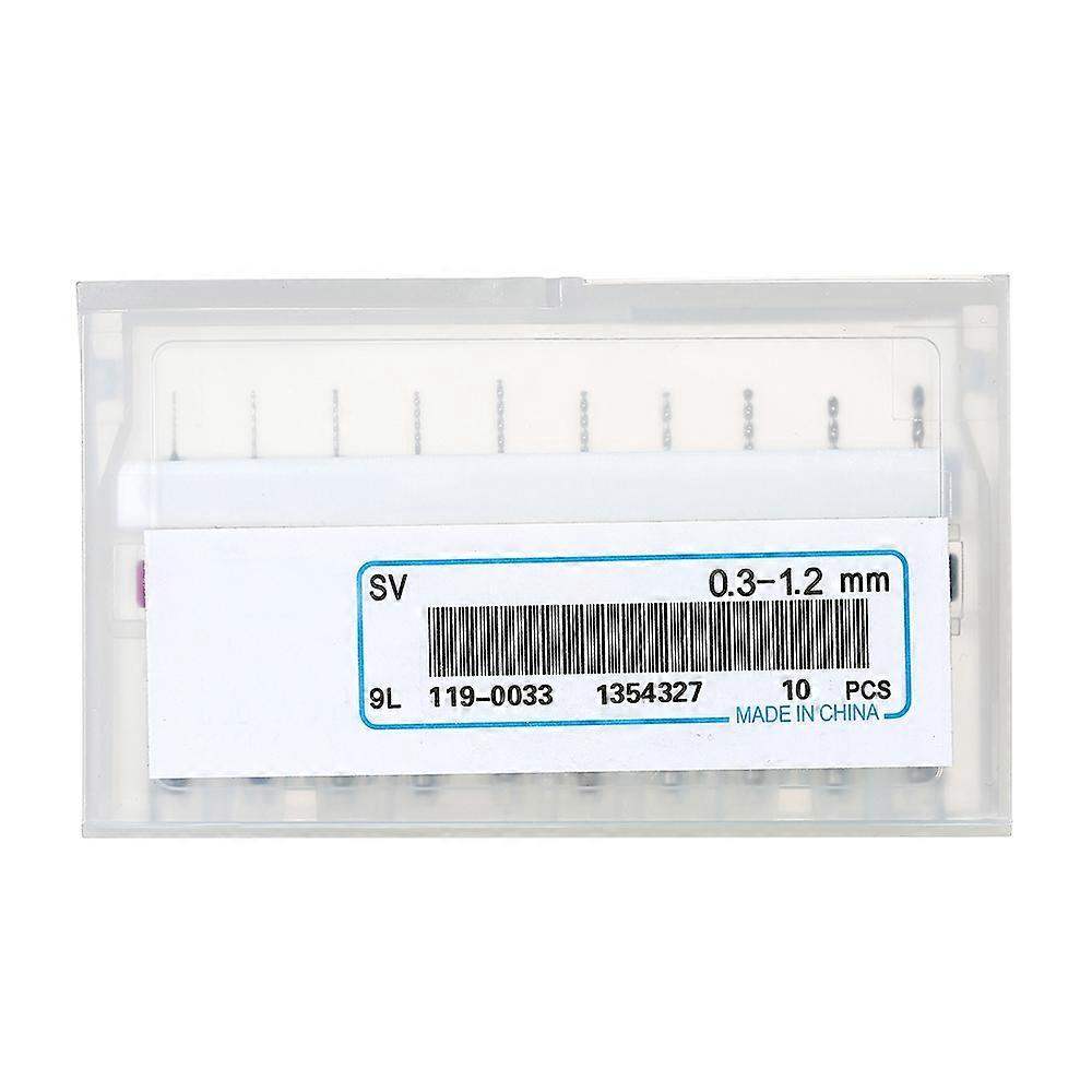 10pcs Tungsten Carbide Micro Drill Bits Set Engraving Tools for PCB Circuit Board 0.3mm+0.4mm+0.5mm+