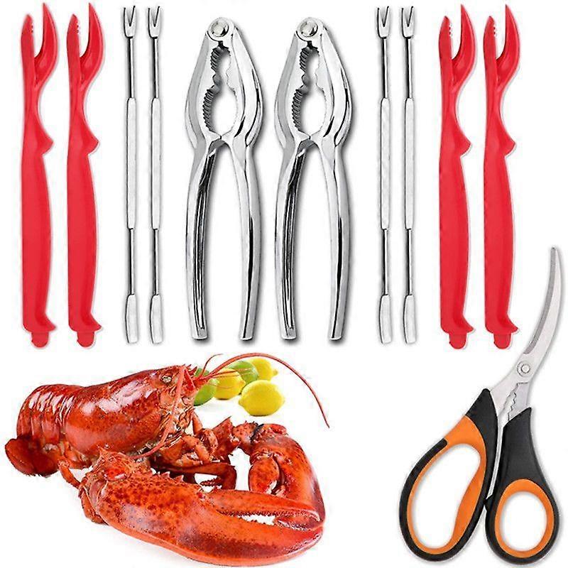 Luxora 11 Pcs Crab Leg Crackers and Tools Set