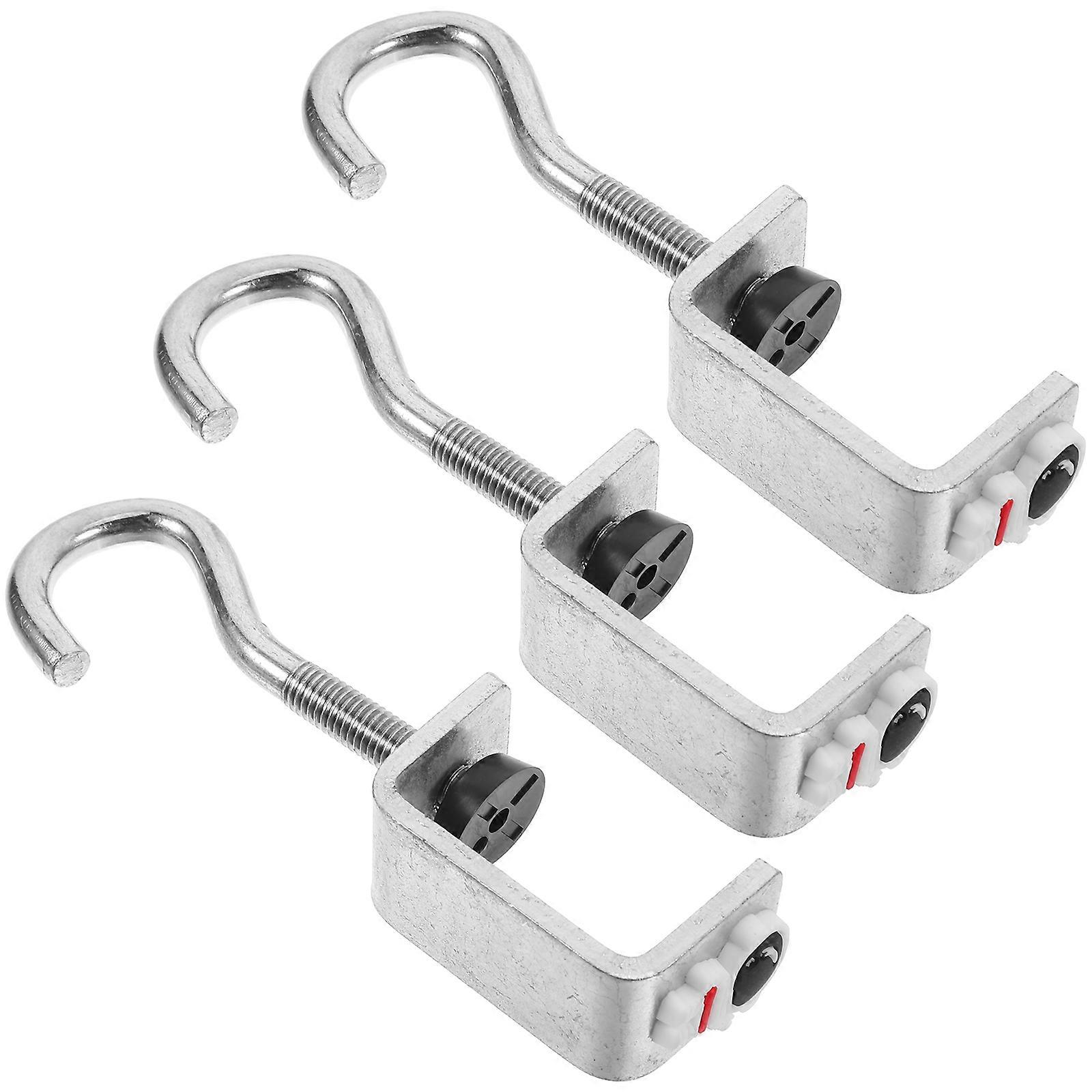 Desk Mount Hook for Handbag Hanging Bag Hooks Metal 3Pcs Set