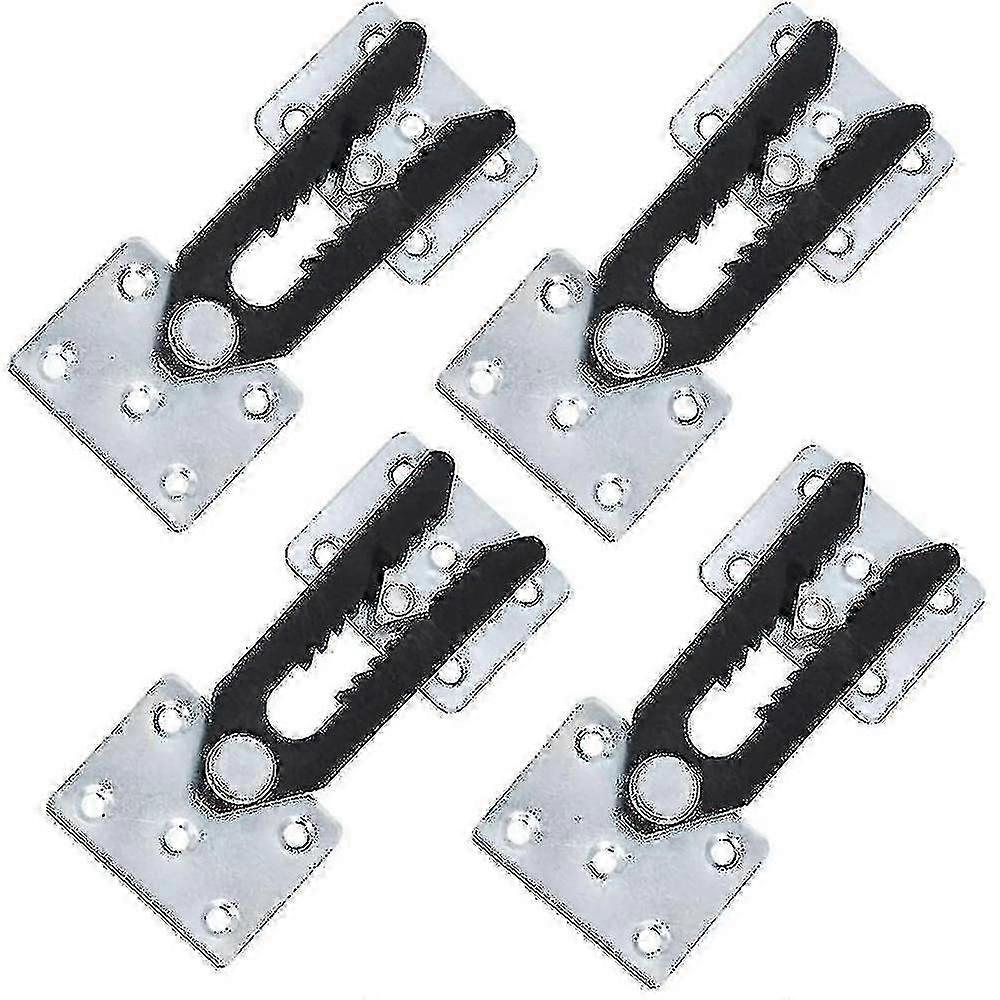 4-Piece Metal Sectional Sofa Connectors, Alligator Style Couch Clips for Modular Couches