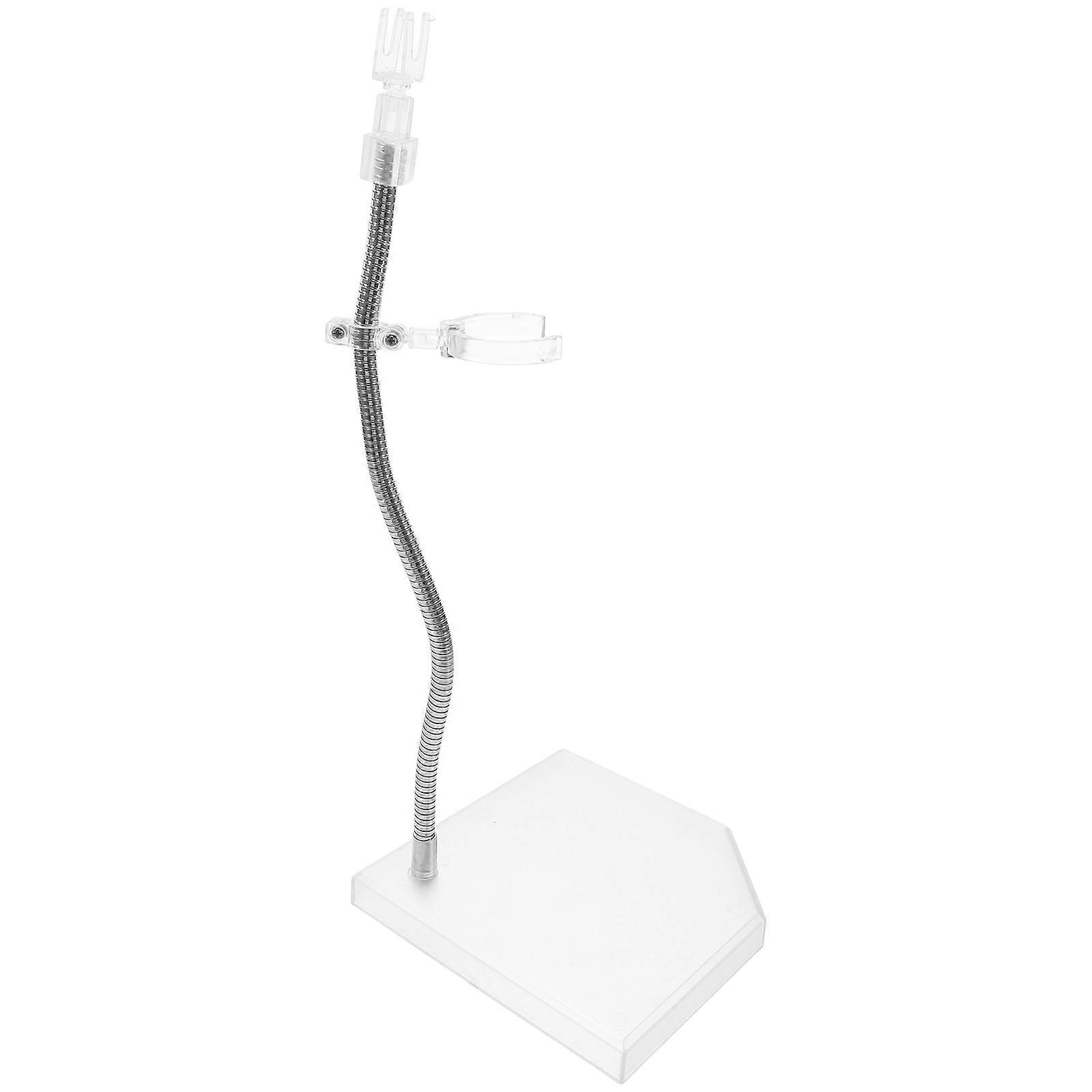 Versatile Model Support Stand For Action Figures Aerial Scenes White Plastic 1Set