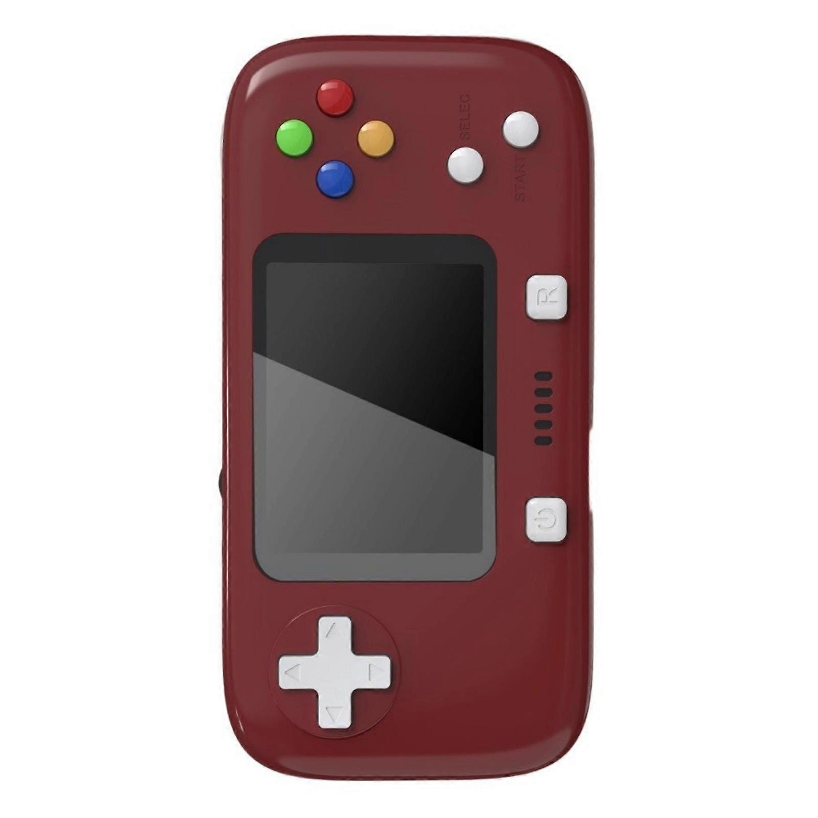 Traditional Tiny Handheld Game Comfort With 256 Traditional Constructed In Contests Transportable Plan 720P Display For Kids And Adults  Claret