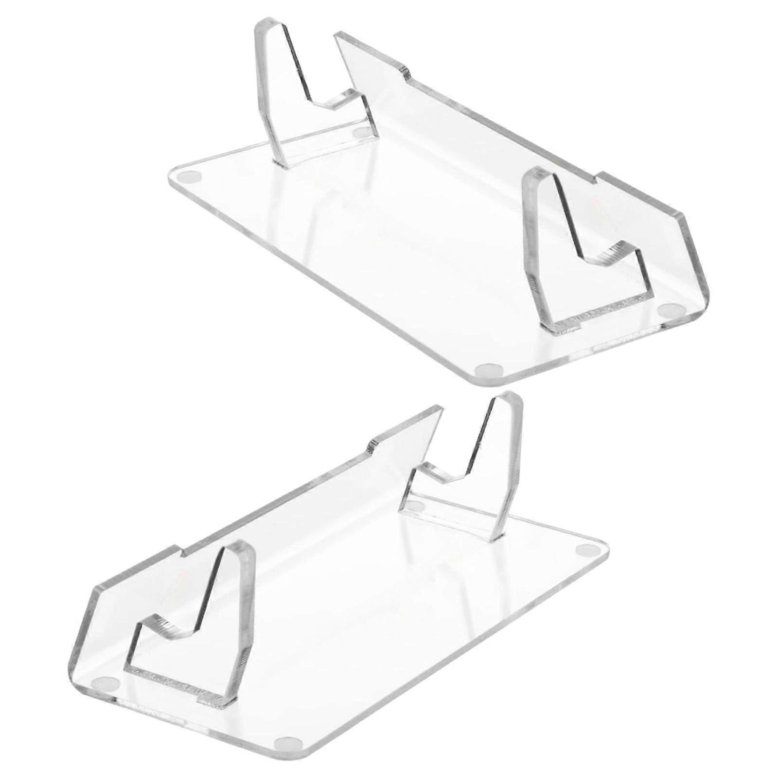 2pcs Acrylic Storage Stand Rack for Displaying Game and Watch Handheld Devices Gaming Accessories Display Brackets Multicolor