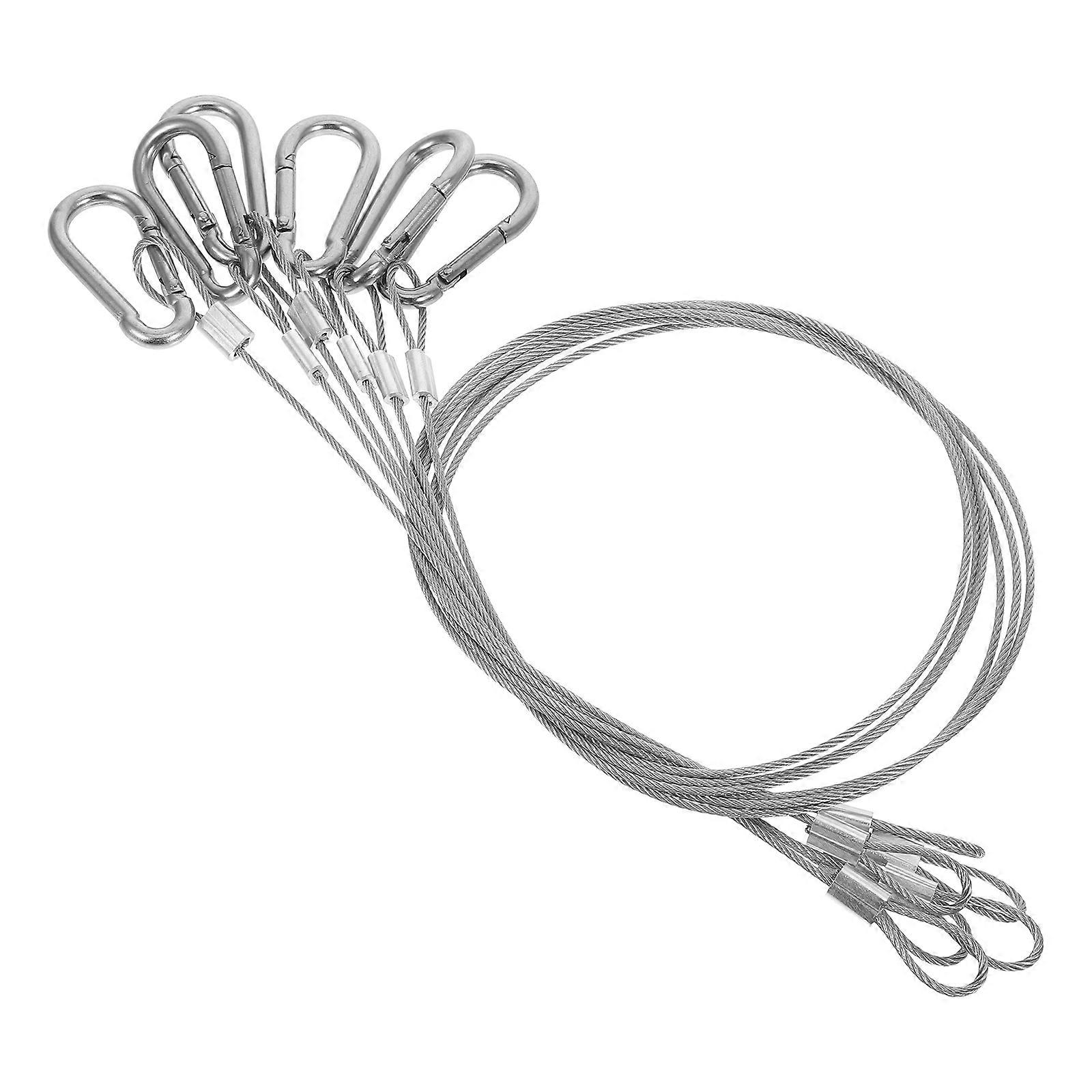 Stage Lighting Safety Cable Rope with Loops for Secure Locking 6Pcs Pack