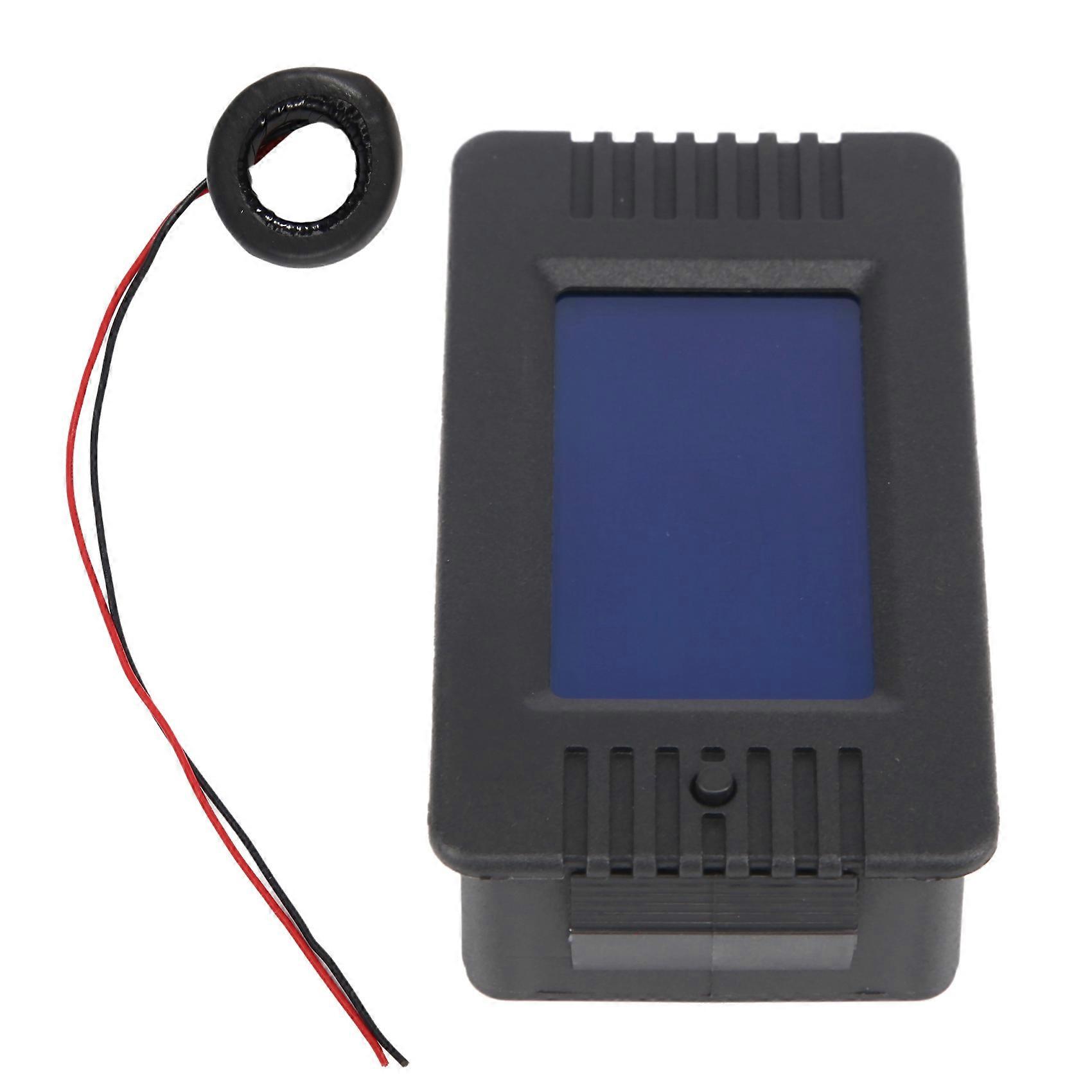 Newest AC 6In1 220V 100A Single Phase Digital Panel Amp Volt Current Meter Watt Kwh Power Factor Meter with Coil CT