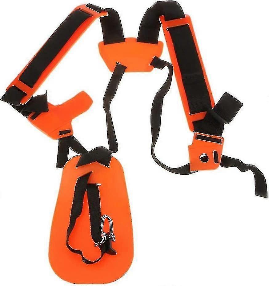 コンフォートカッターストラップショートパッド入りダブルショルダーストラップカッターブラシスカウトハーネスガーデンブラスターカッターベルトホルダーオレンジ