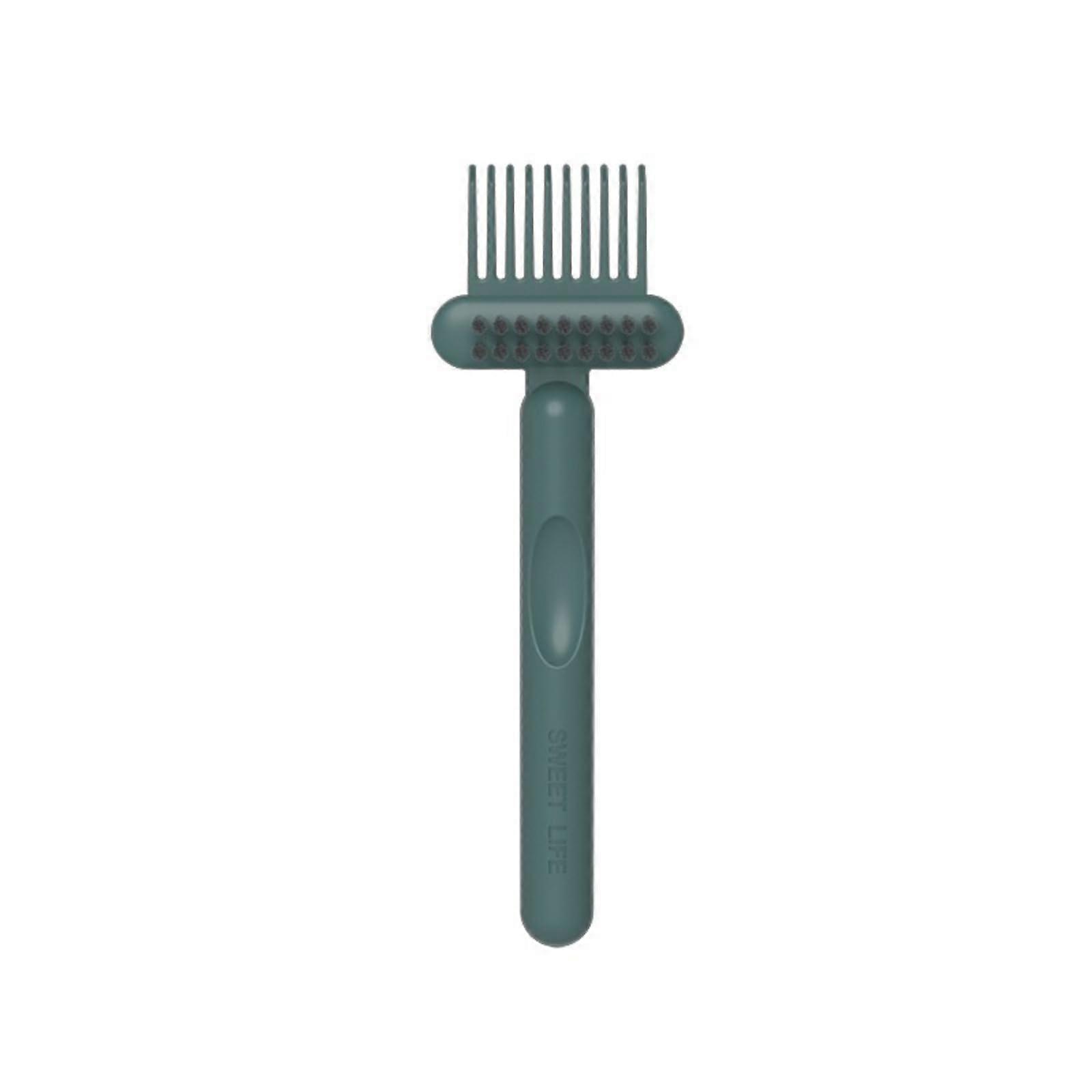 Cleaning Brush with Ergonomic Handle for Kitchen, Bathroom and Tile Scrubbing, Green