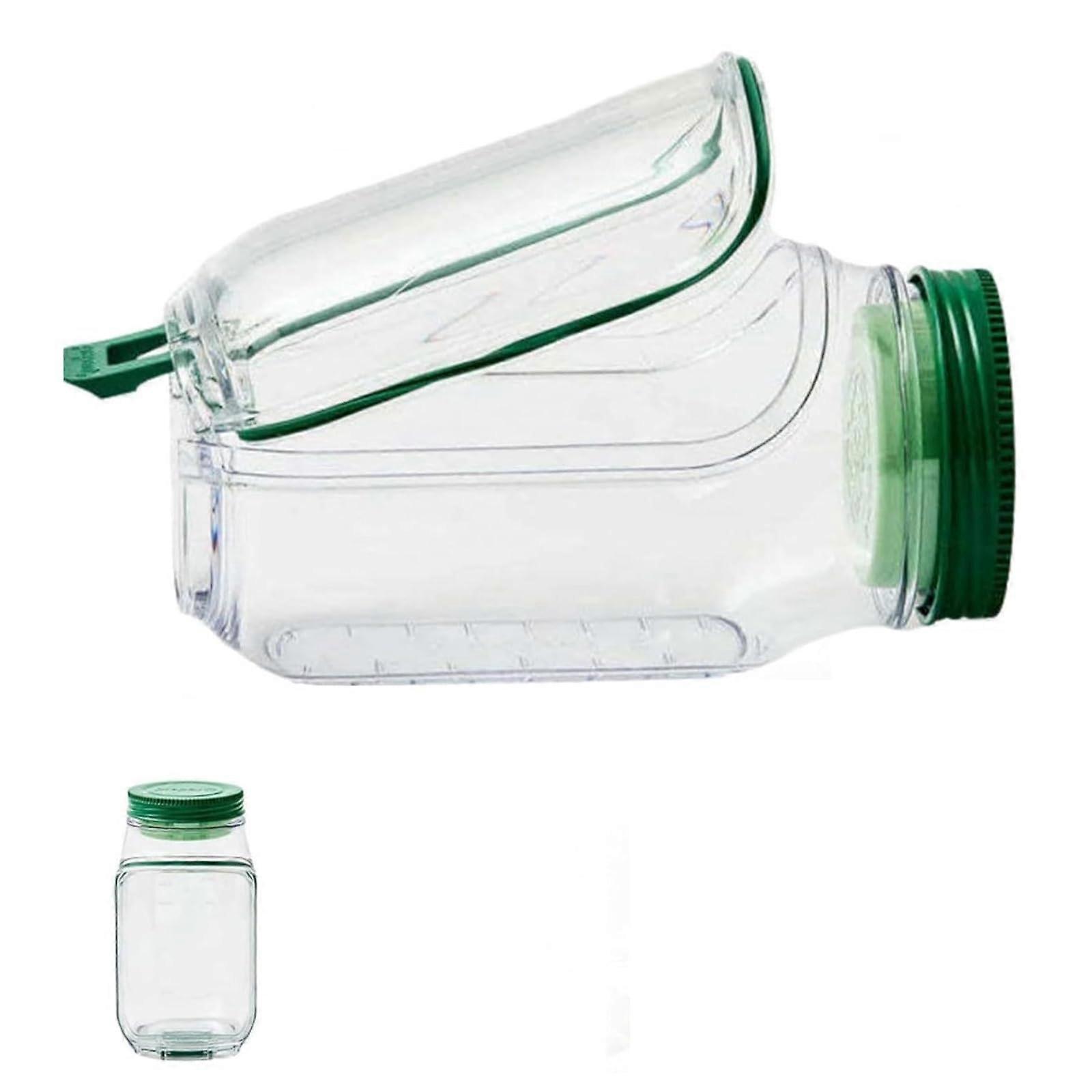 Salad Pod Jar Vertical Layers, BuiltIn Bowl, ToGo Mason Jar, SideOpen LeakProof Sauce Cup, Plastic, Model A