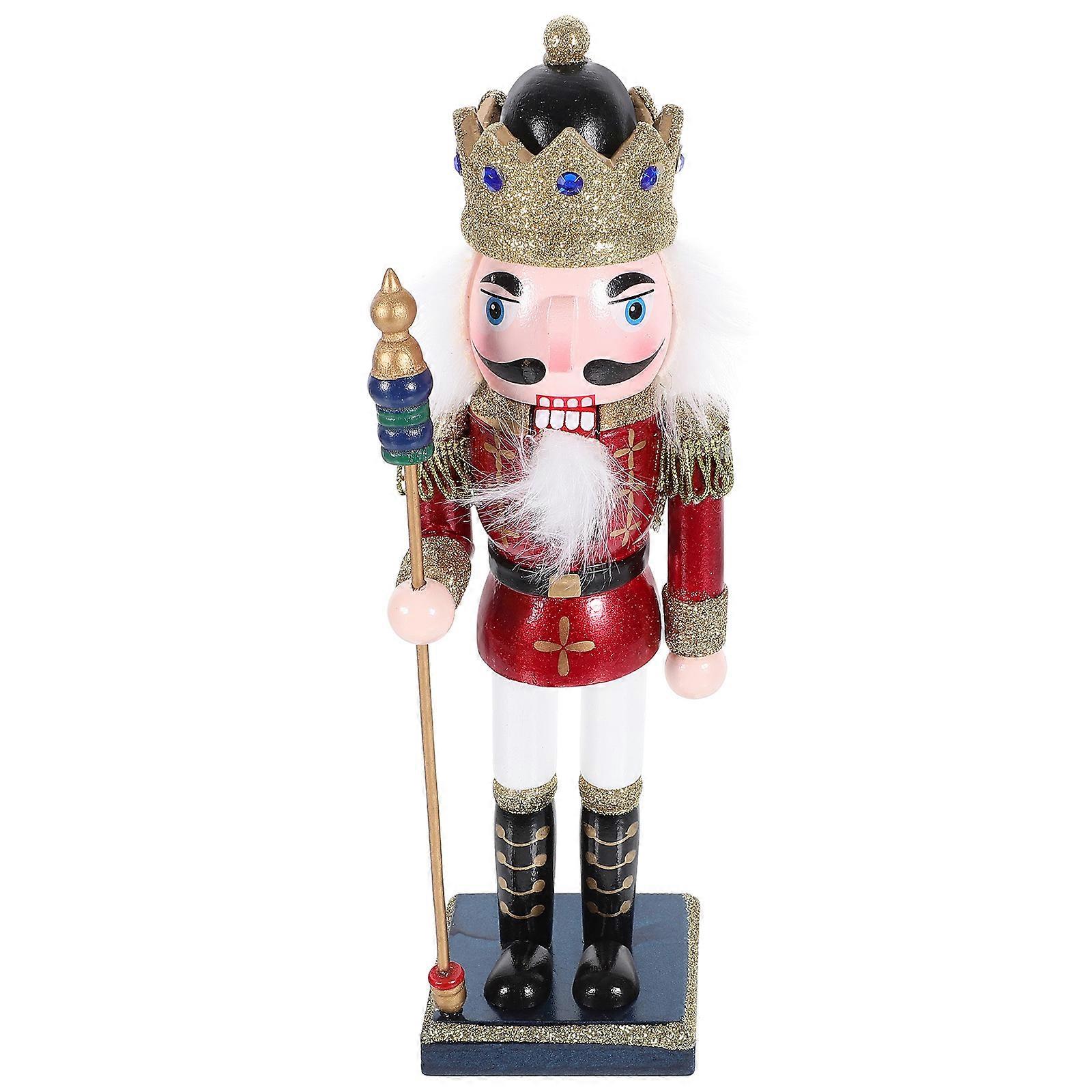 Christmas Nutcracker Figure Wooden Nutcracker Soldier Nutcracker Decoration