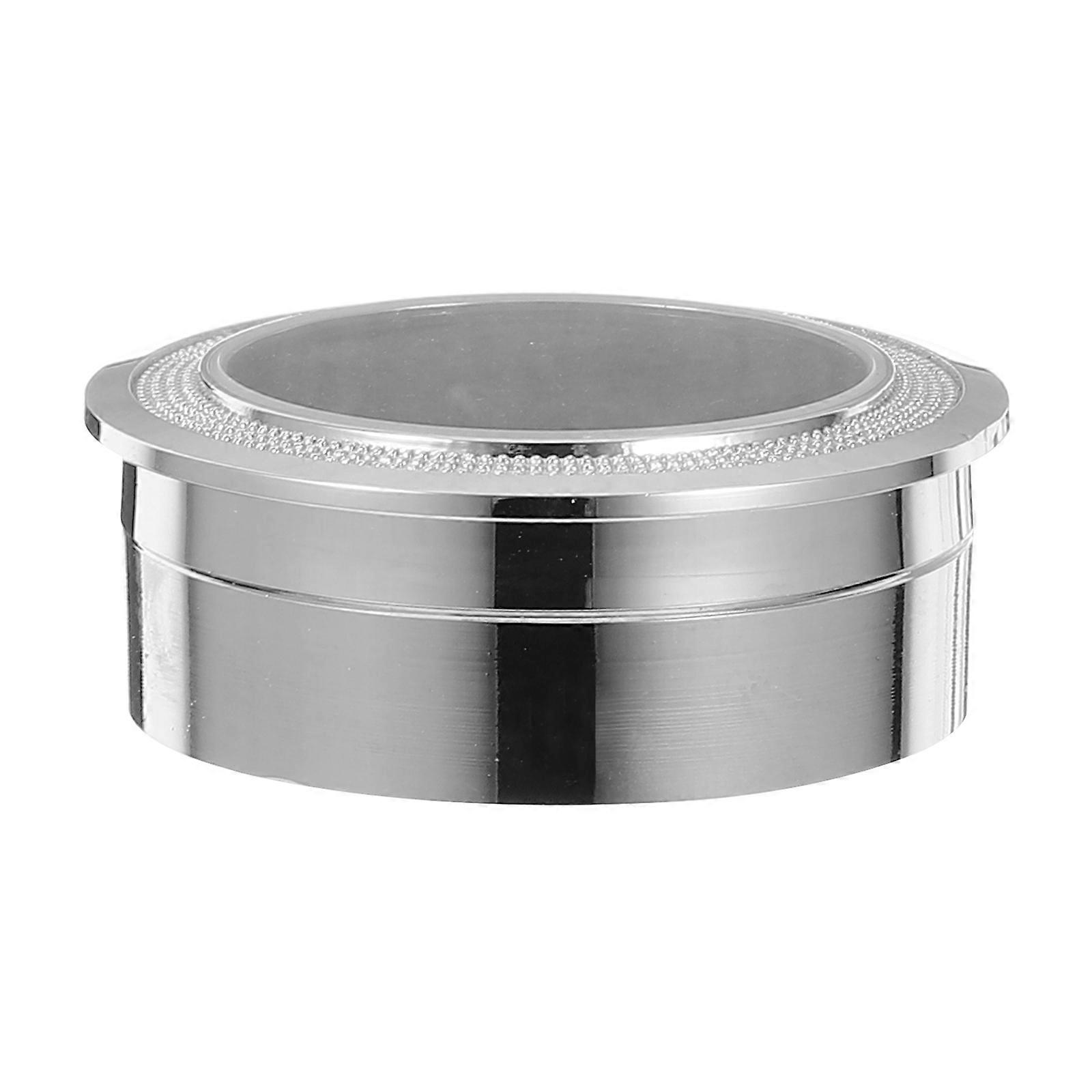 Versatile Small Storage Box For Displaying Rhinestone Charms With Easy Access Features In Silver Color 1Pack