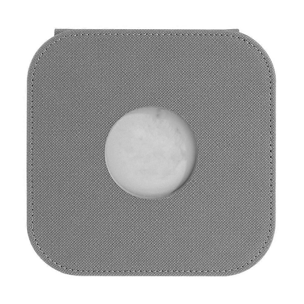 Protective Case for Mac Mini M4/Pro Case PU Leather Skin Sleeve Shockproof Bag for Mac Mini 2024 Case Gray