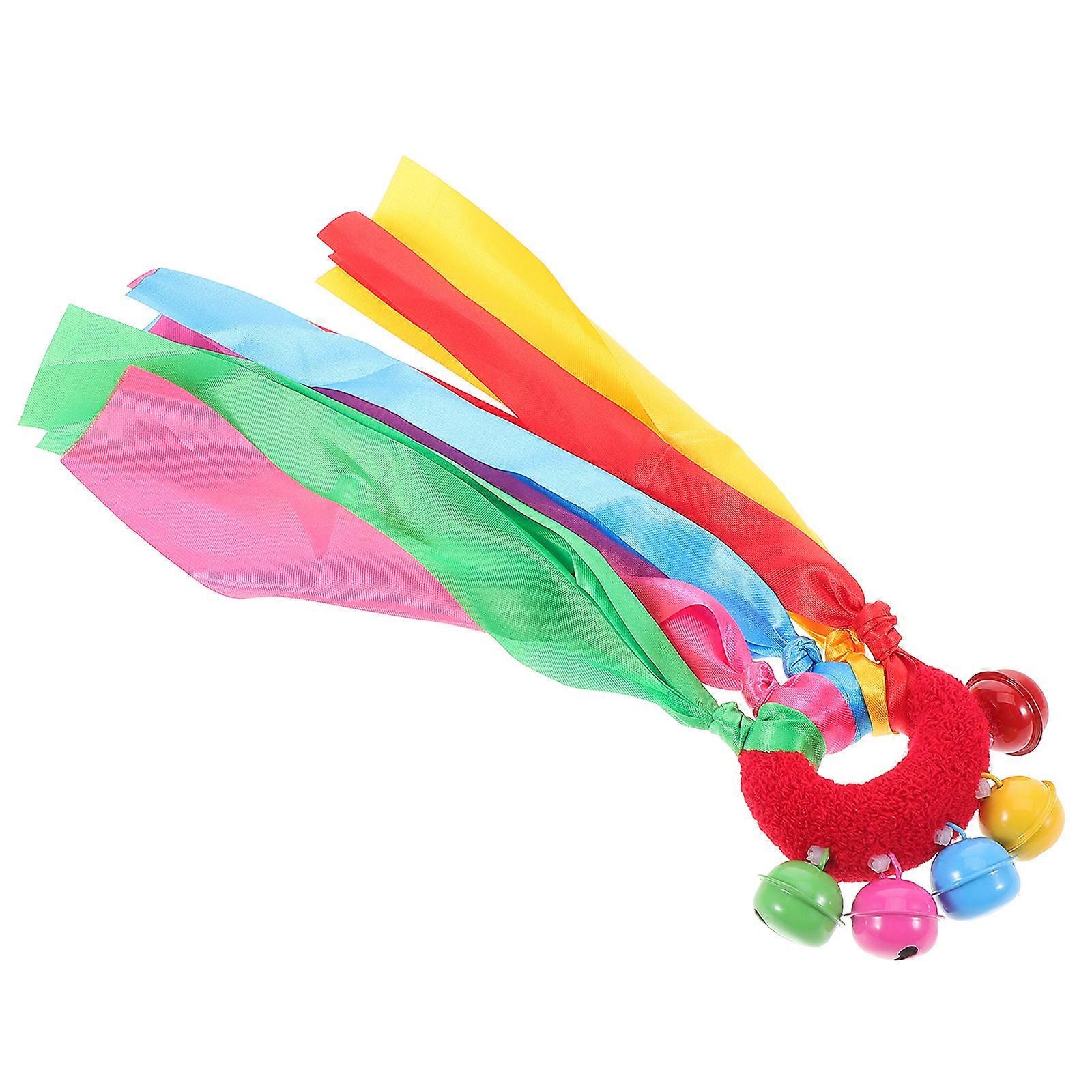 Rainbow Hand Kite with Ring Hand Toss Ribbon for Child-Friendly Red Streamer
