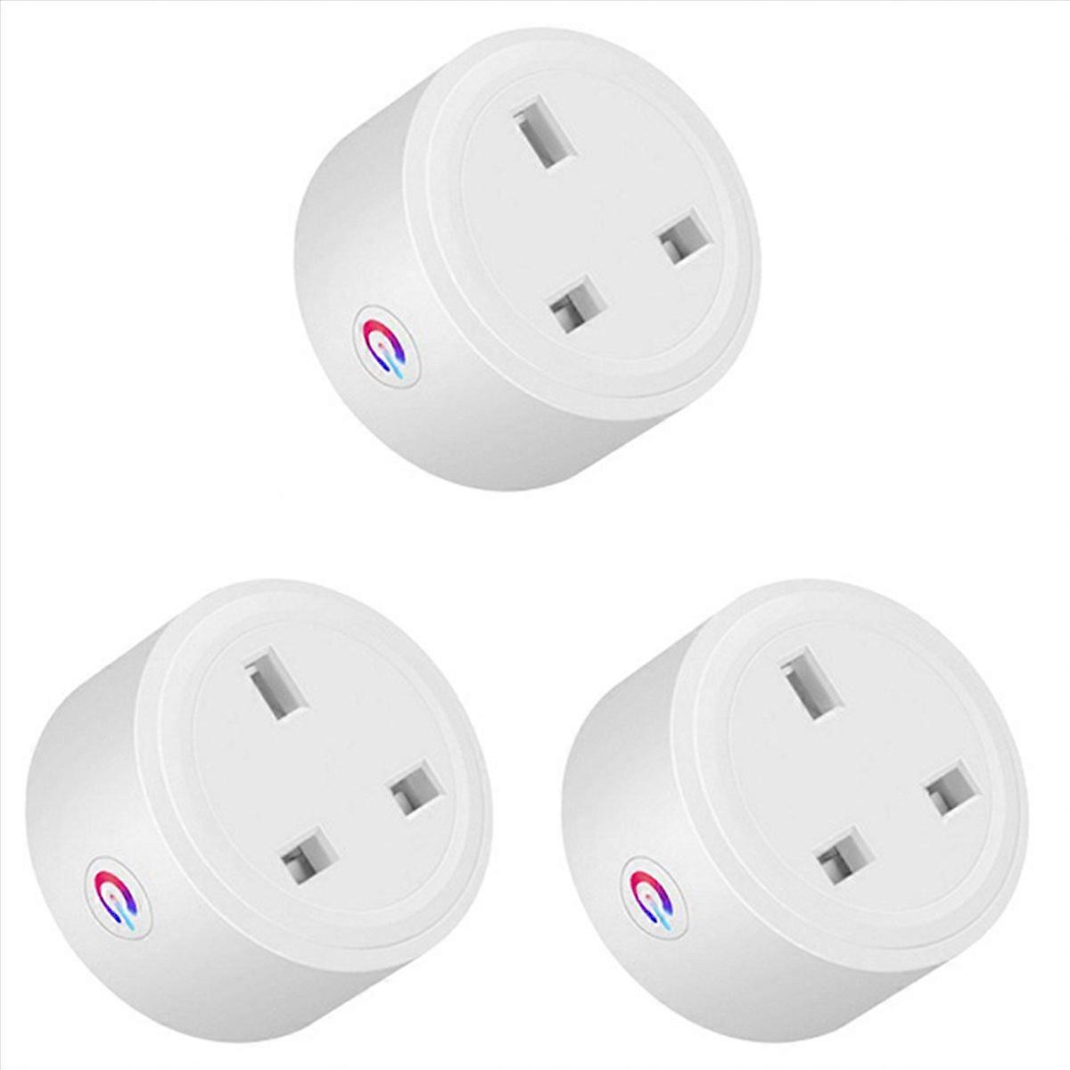 3X Tuya Zigbee Smart Socket 16A Home Powers Monitor Powers Outlet Smart Life Voice Control Timing DI