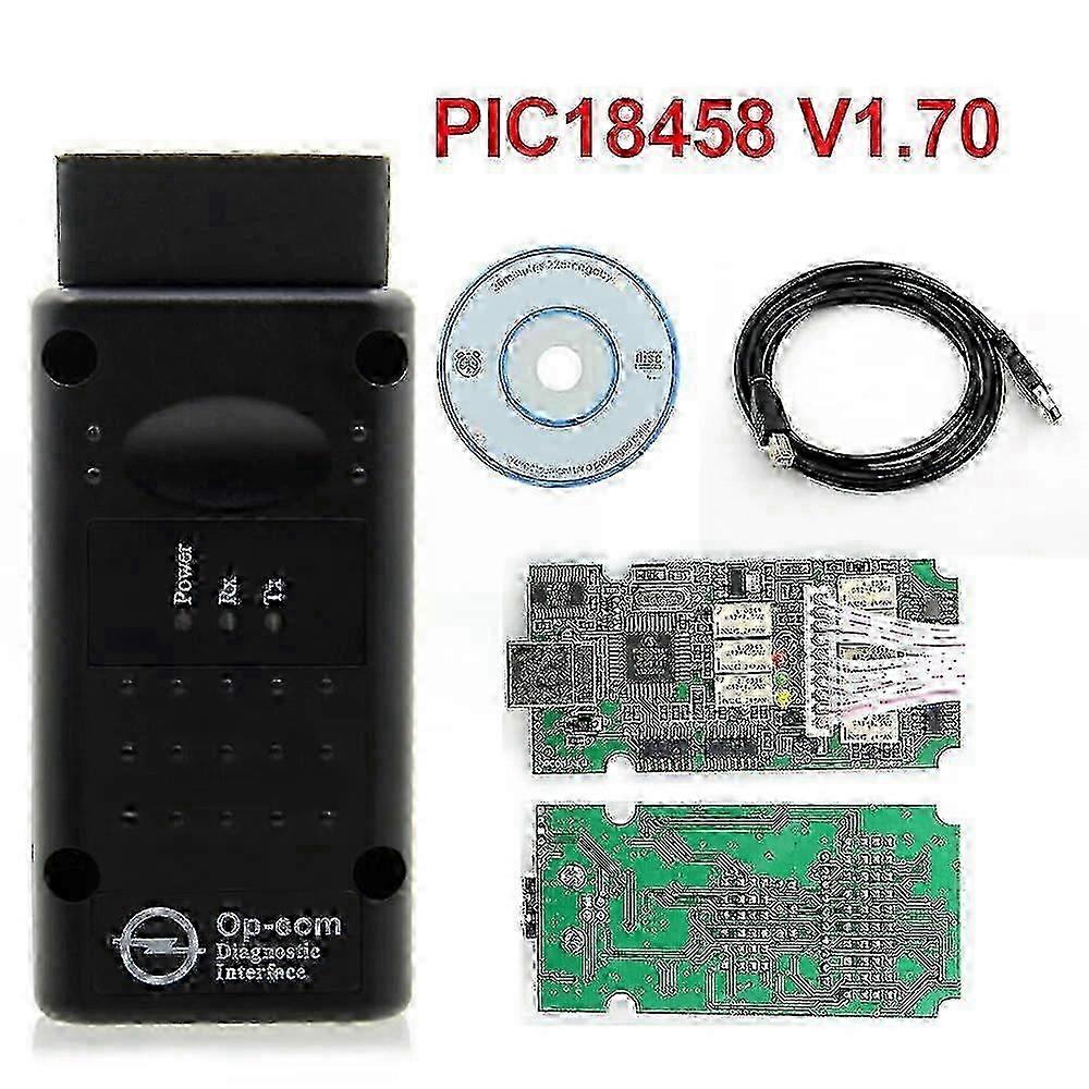 Op-com Diagnostic Scanner V1.78 with Pic18f458 Chip: Full System Diagnosis for Opel Vauxhall Vehicles via OBD2 CAN-Bus