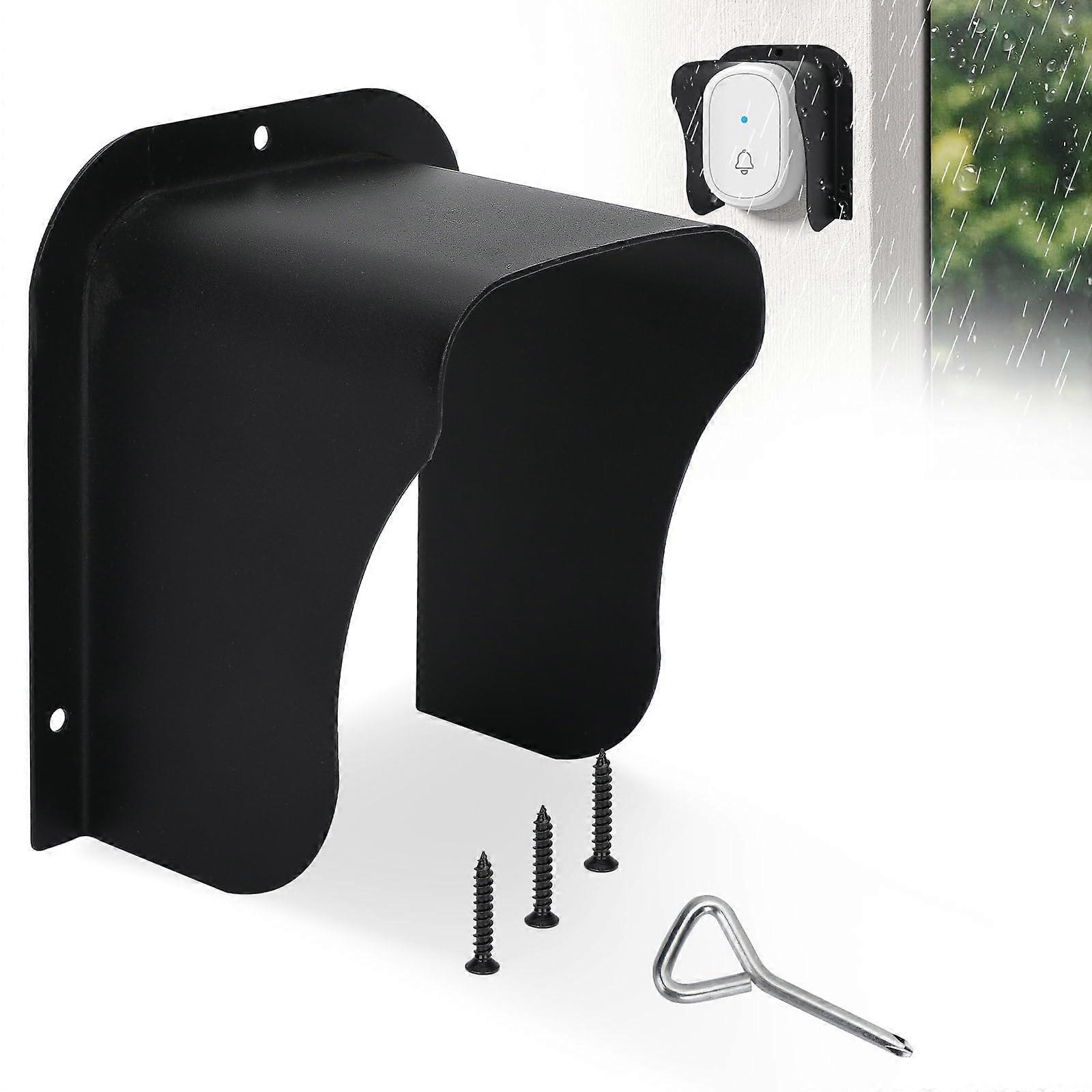 Waterproof Ring Doorbell Rain Cover with AntiGlare Shield for Access Control Keypads and Outdoor Locks