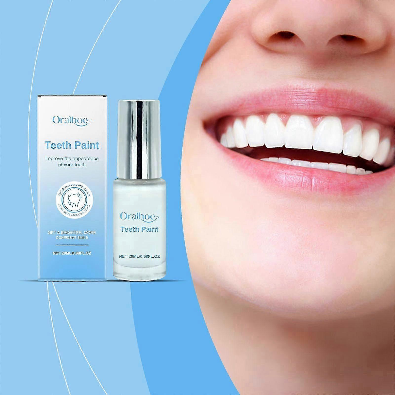 Instant Tooth Whitening Paint  Brighten, Freshen Breath & Remove Stains Effortlessly