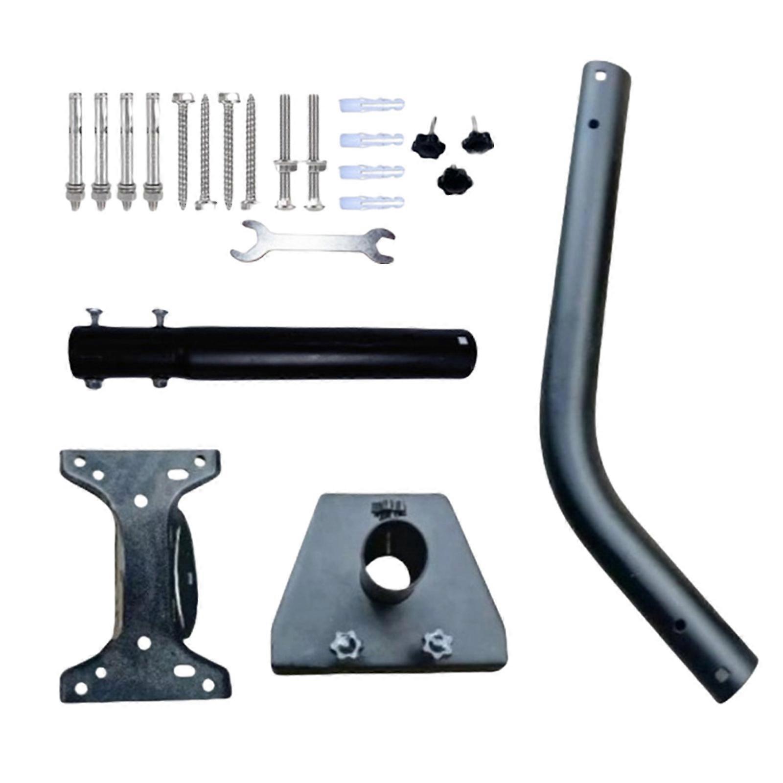 Wall Mount Roof Mount Adjustable Mount Metal Pipe Adapter for Internet Set Satellite Easy Installation Multicolor