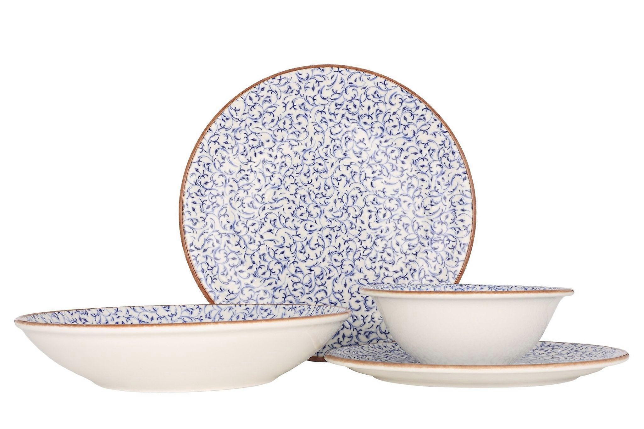 By Bone Dinnerware Set (Large) - Edera - 24 pieces - 6 persons - Porcelain