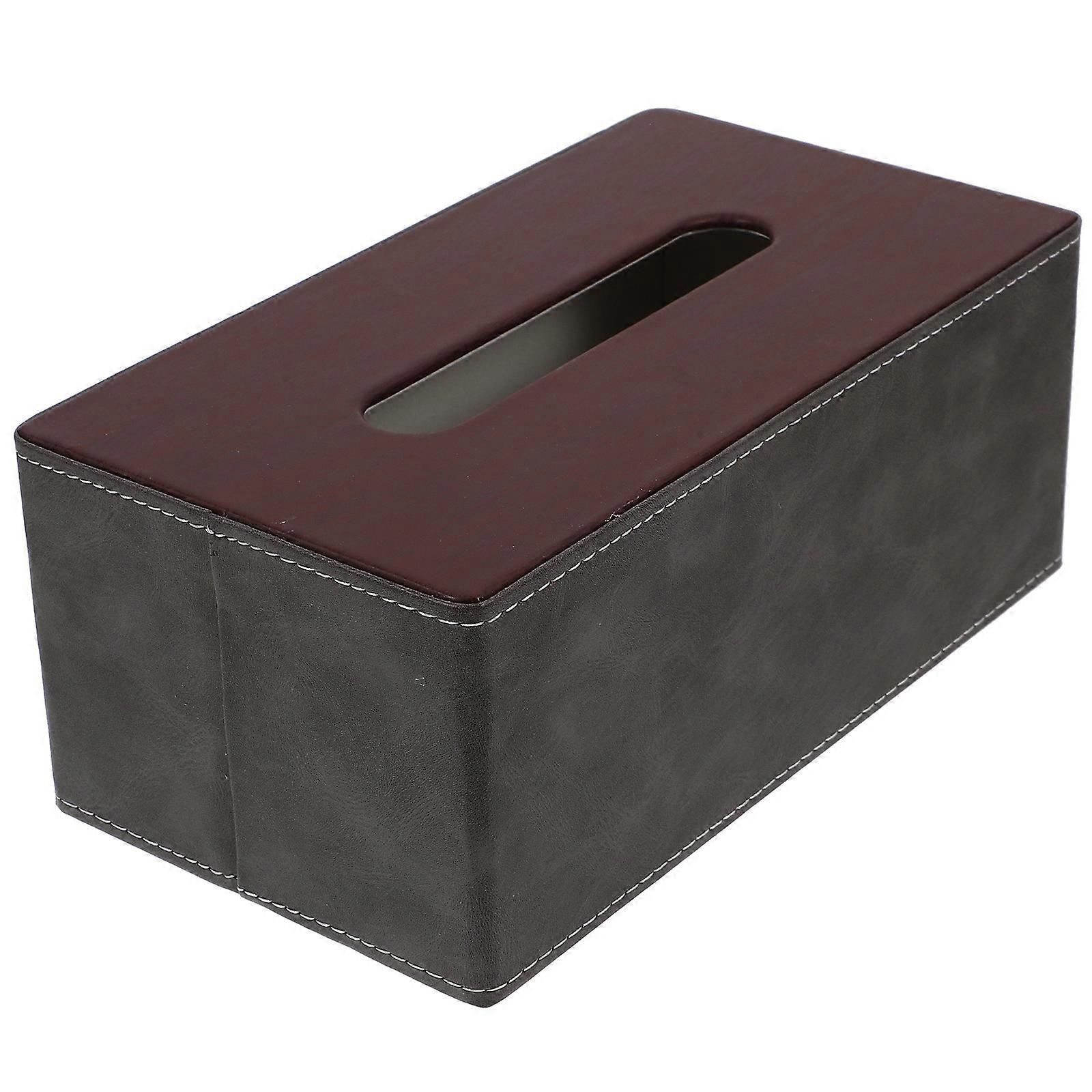 Stylish Black Tissue Box Holder for Home Use and Office