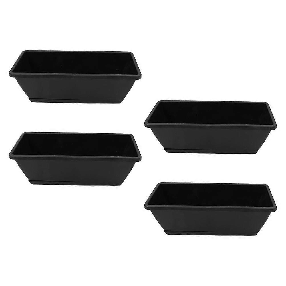 Window Box Planter Vegetable Plant Pot for Flower Planting 4Pcs Set