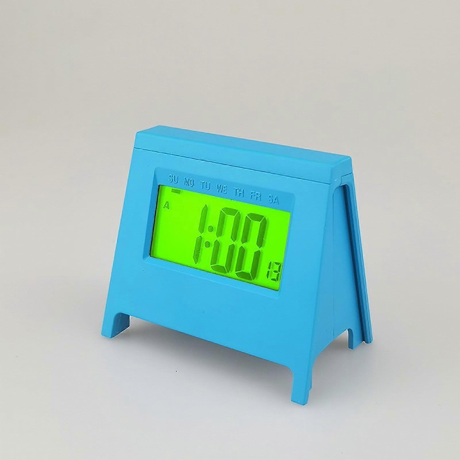 lulshou Mini LCD Student Alarm Clock New Electronic Clock Smart Desktop Multi-function Clock With Luminous Temperature Calendar