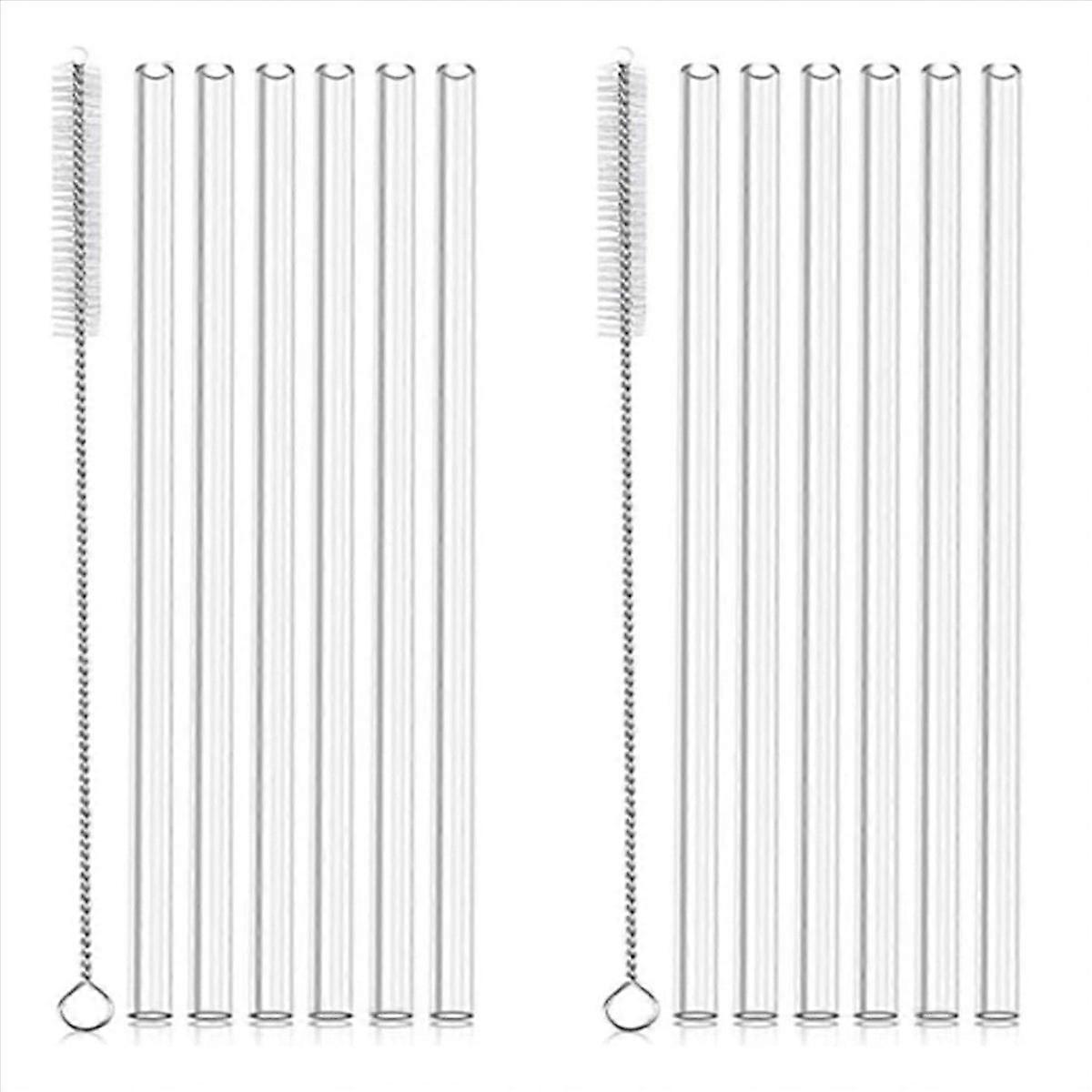 6Pack Replacement Straws with Cleaning Brush for 40Oz Tumbler