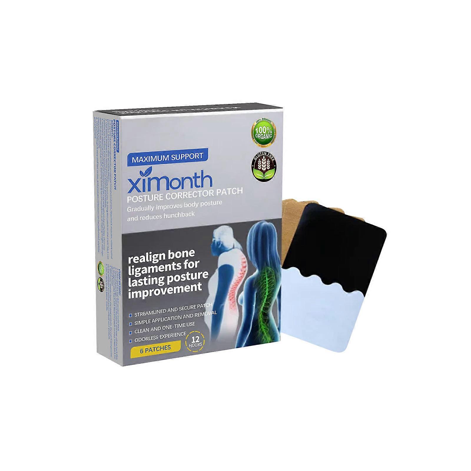 1-3x Postural Correction Patch, Shoulder Lumbar Spine Back Posture Correction Back Anti-Hunchback Body Care Patch