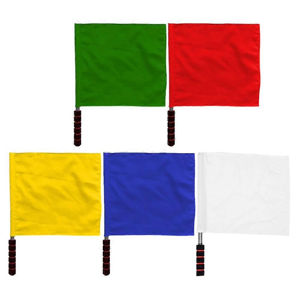 Warning Signal Referee Flags for Outdoor Use 5Pcs Multi-Function Flags