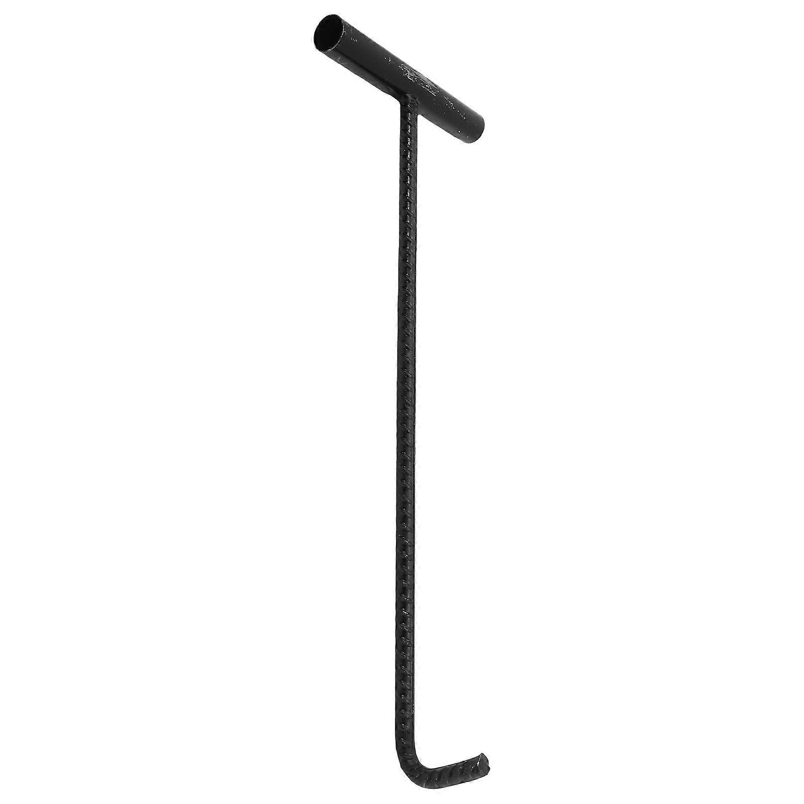 WORGEOUS Manhole Cover Hook T Hook Pull Hook Heavy Duty Lifting Hook for Rolling Door