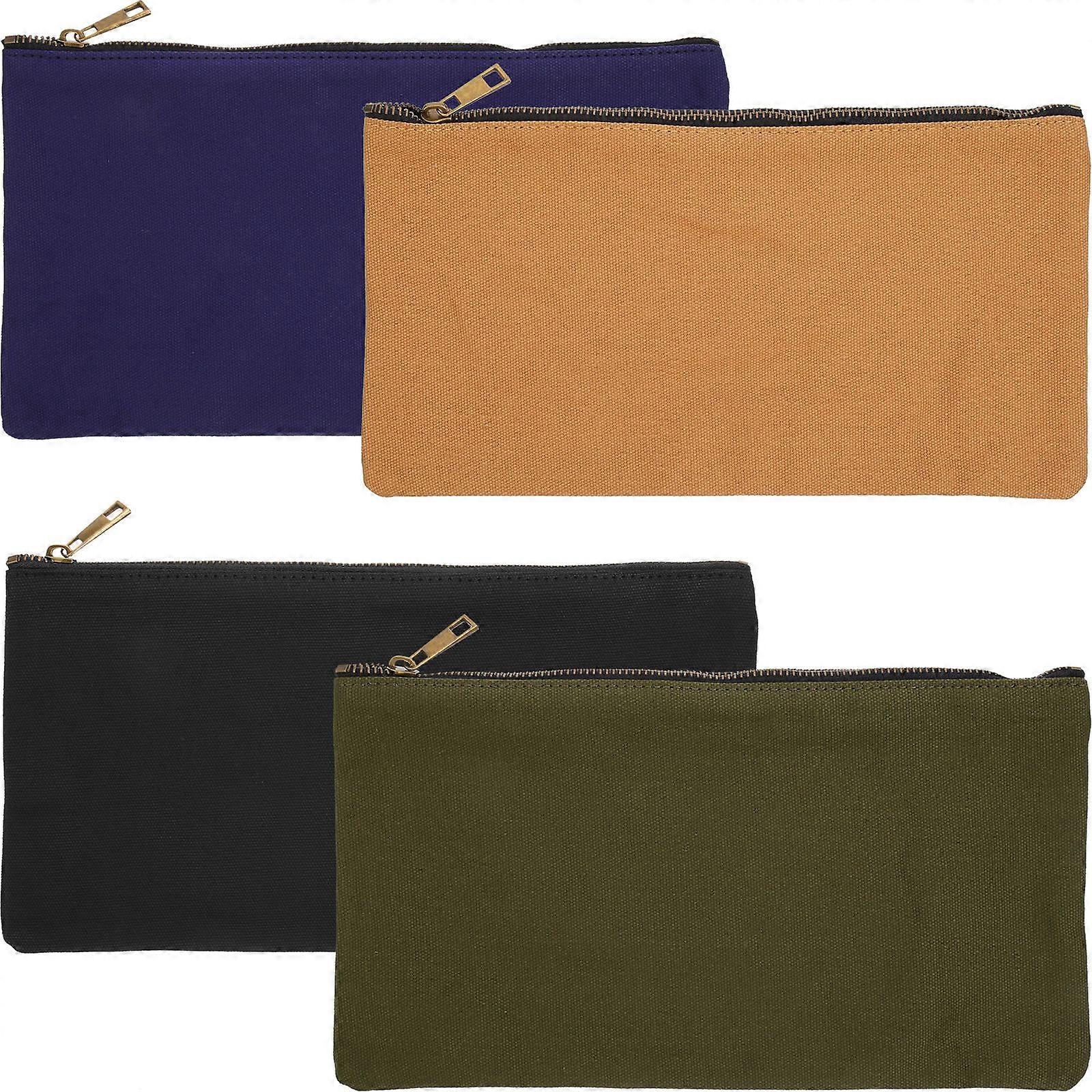 Canvas Tool Bag Organizer for Storage Use 16Pcs Portable Zipper Tool Pouch